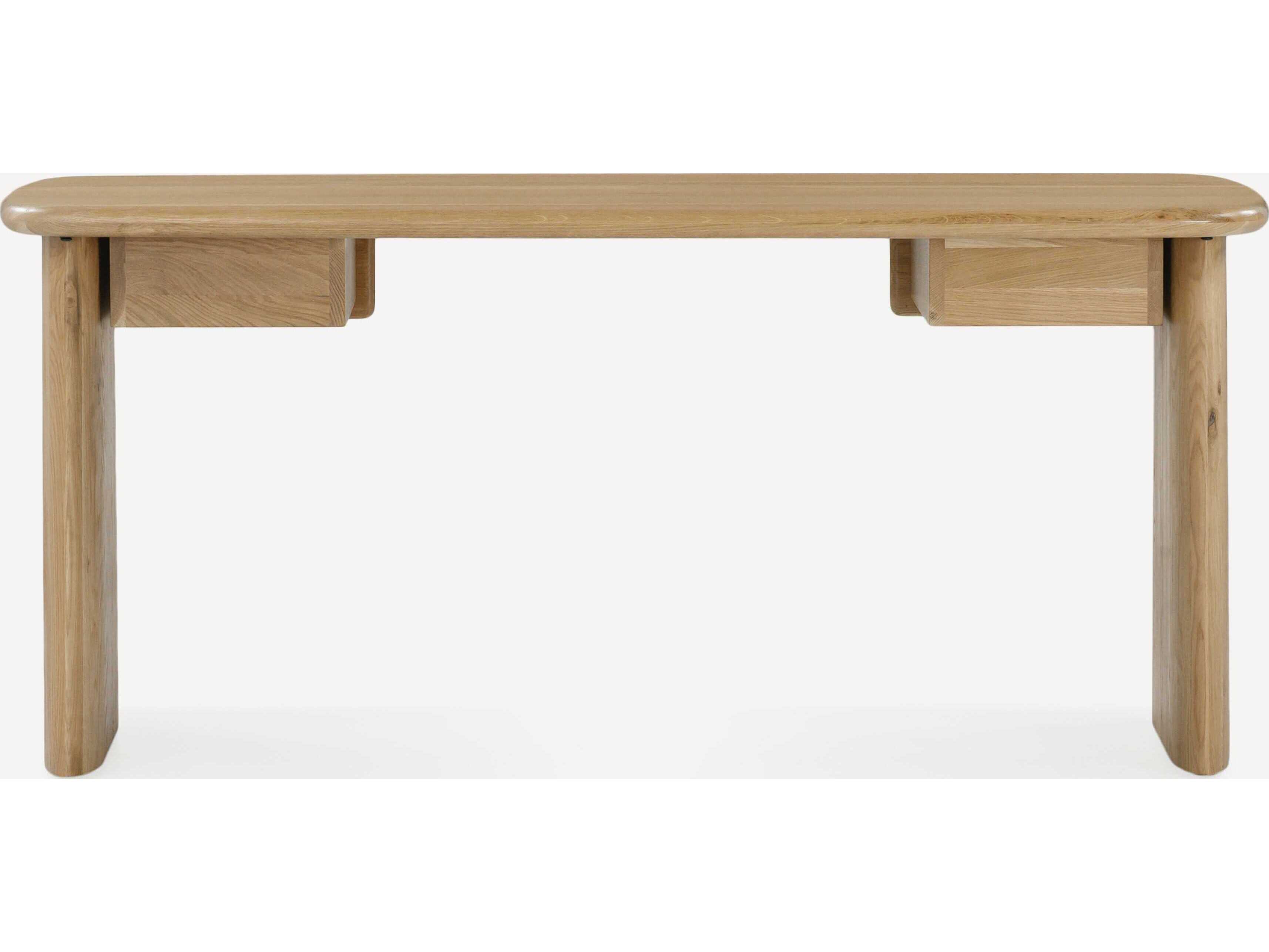 Union Home Laurel Natural Oak Wood Writing Desk