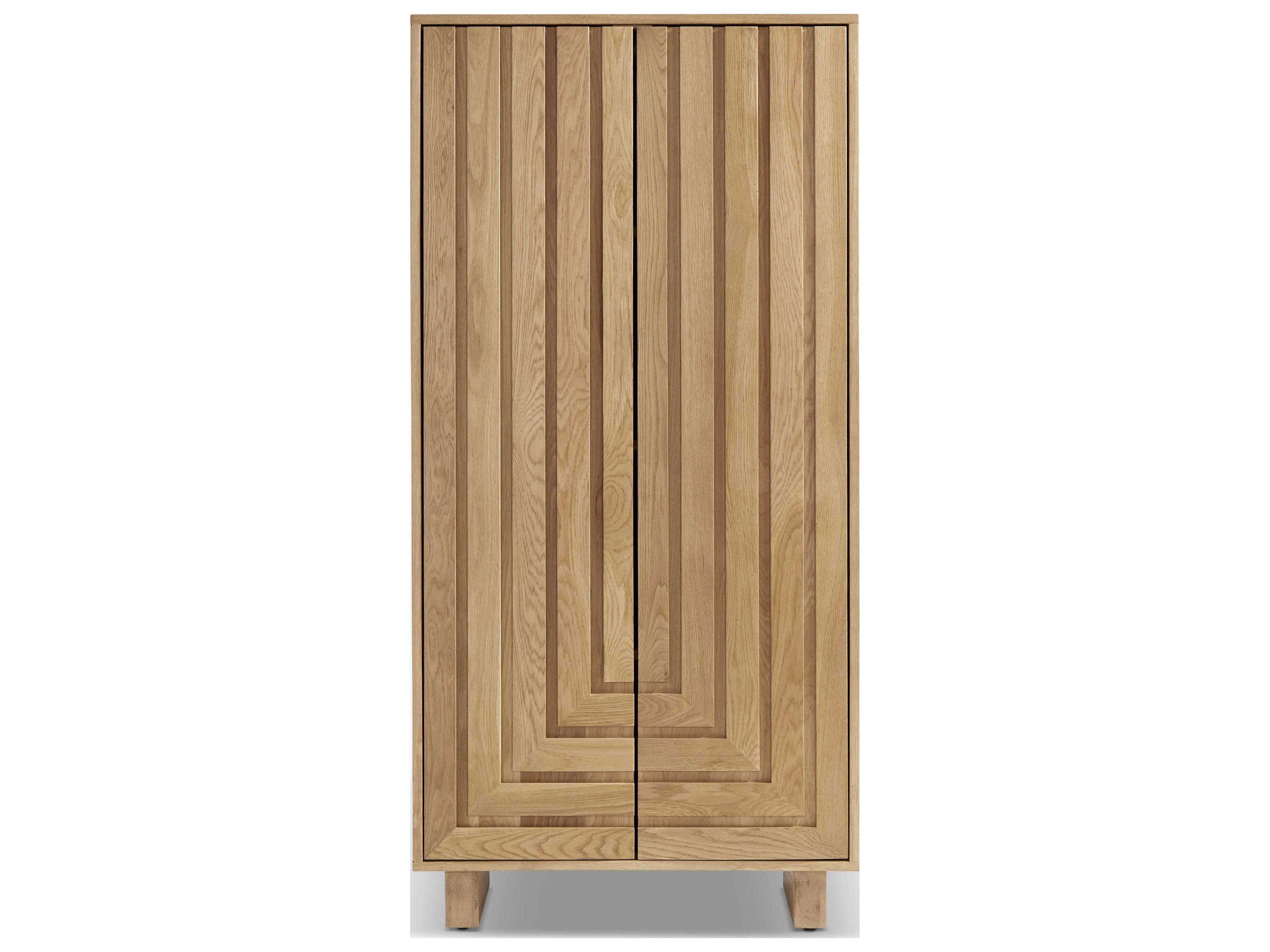 Union Home Array Natural Oak Wood Accent Cabinet