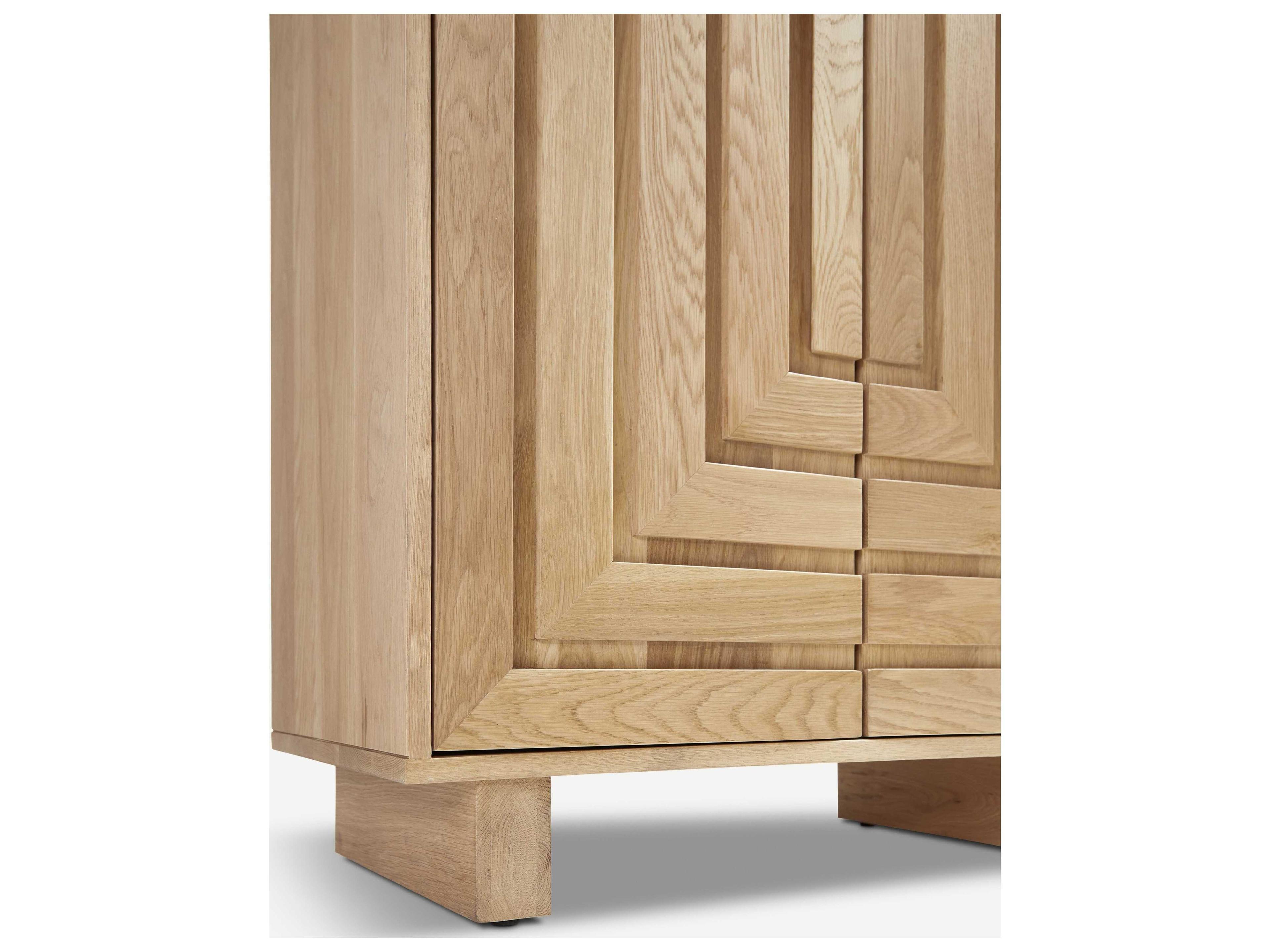 Union Home Array Natural Oak Wood Accent Cabinet