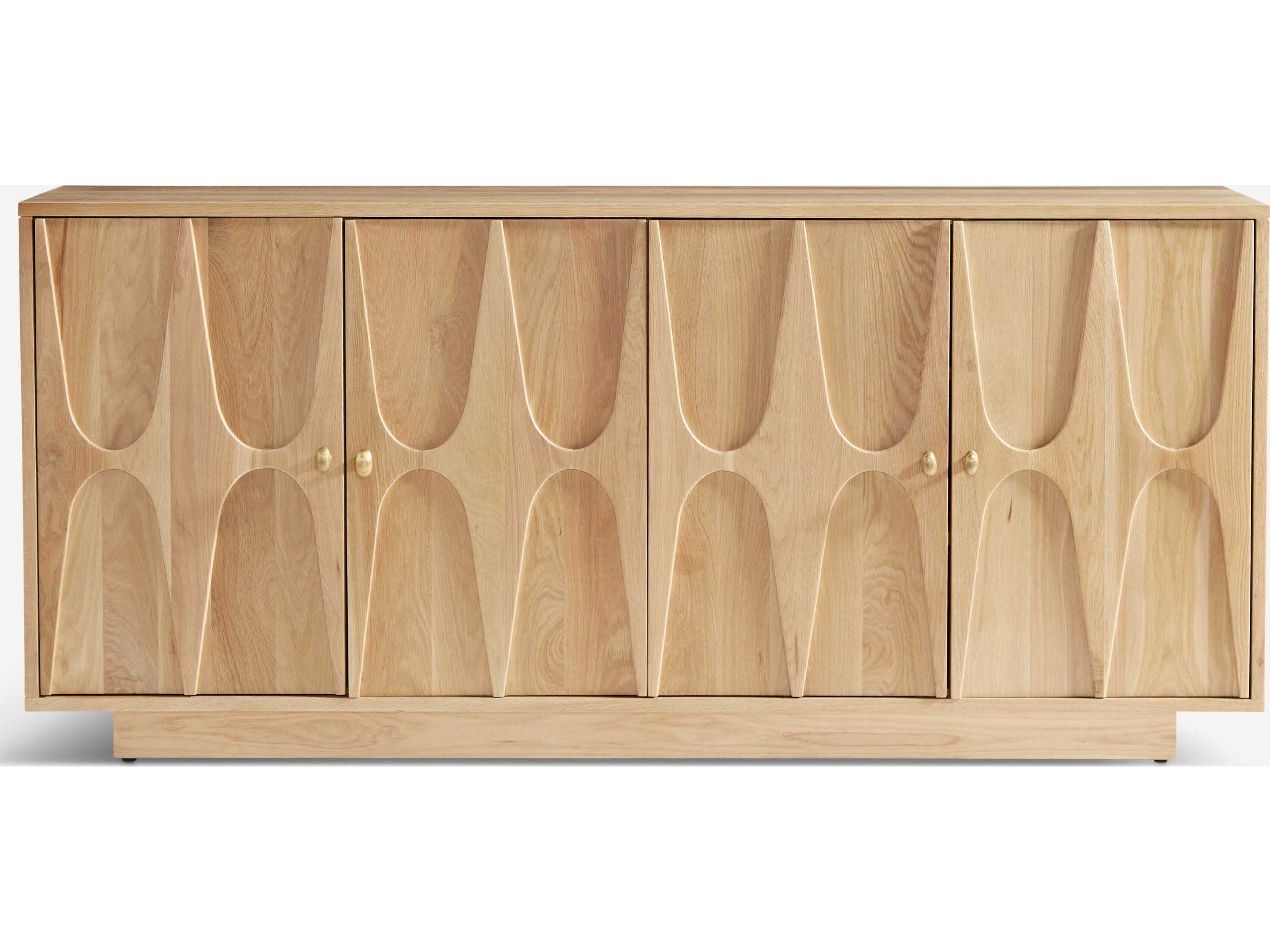 Union Home Roma 72" Oak Wood Natural Sideboard