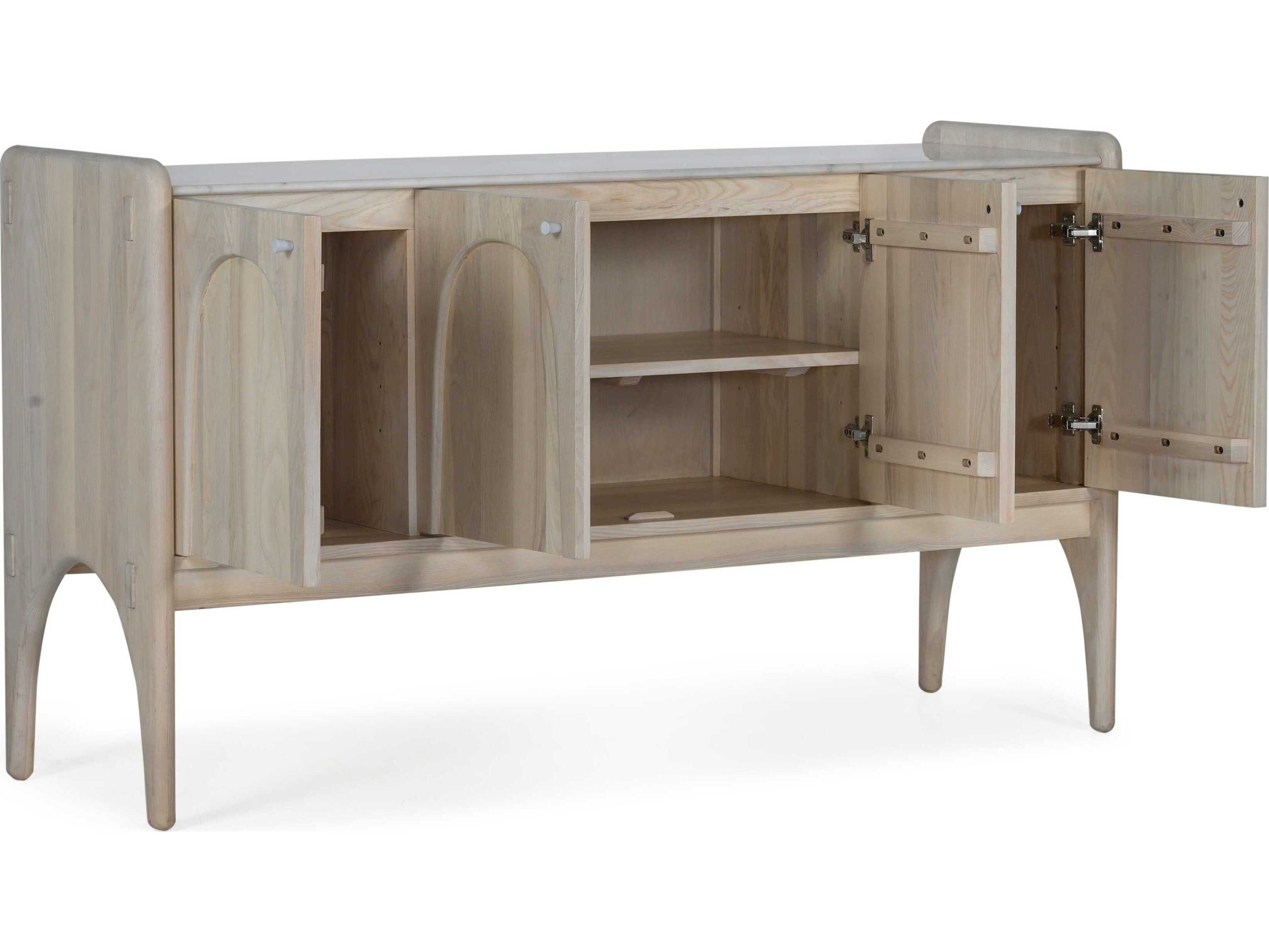 Union Home Luna 66" Oak Wood Washed Sideboard