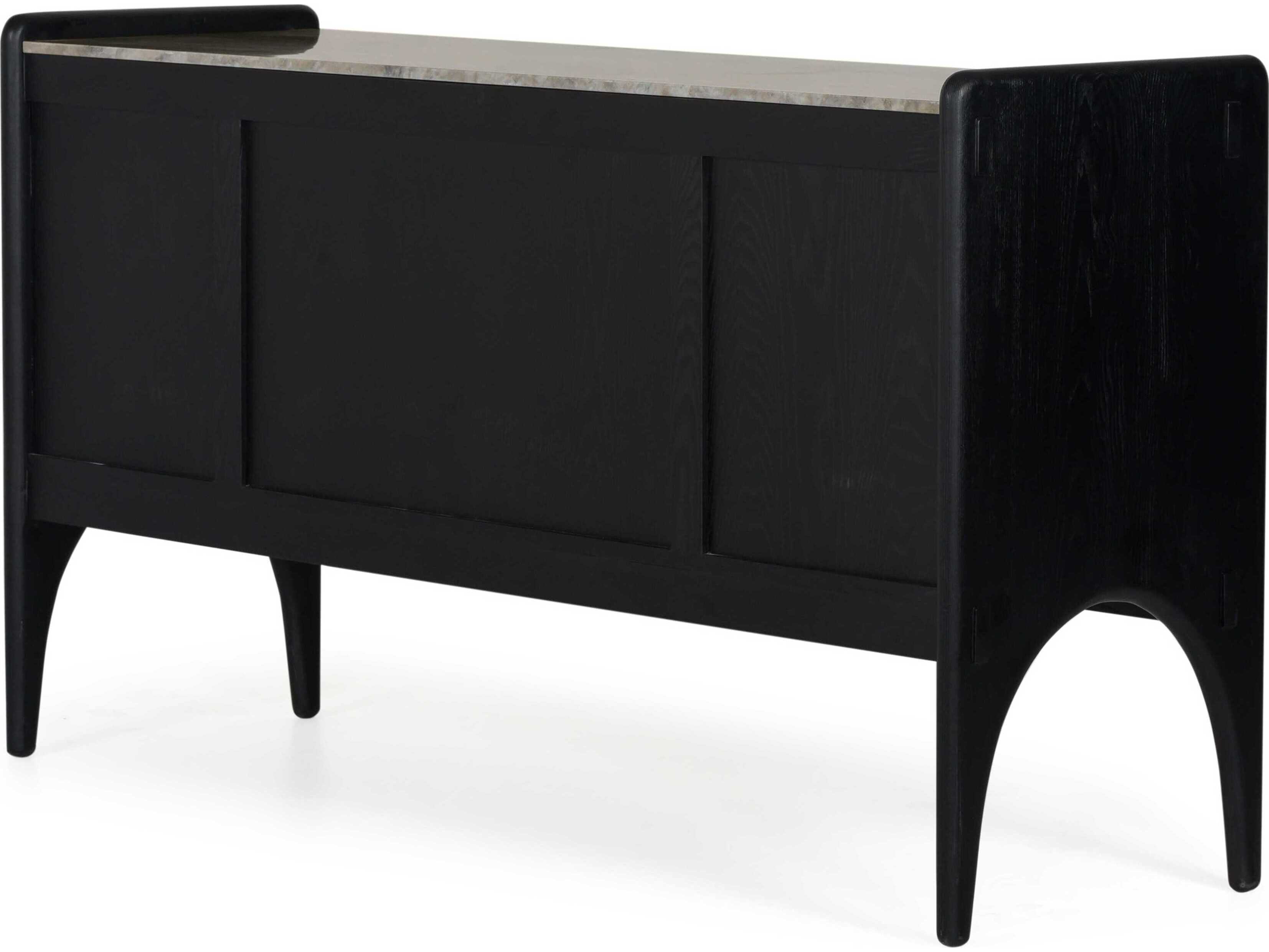 Union Home Luna 66" Oak Wood Charcoal Sideboard