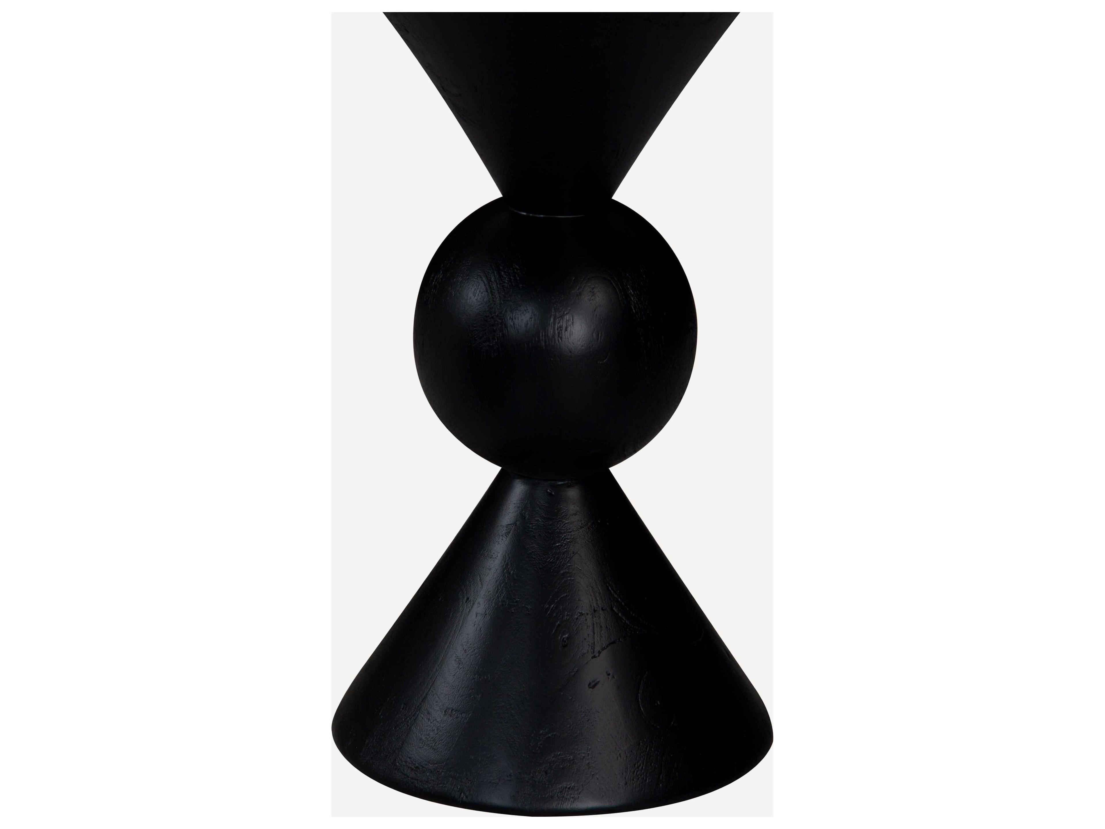 Union Home Kebab Rectangular Wood Charcoal Console Table