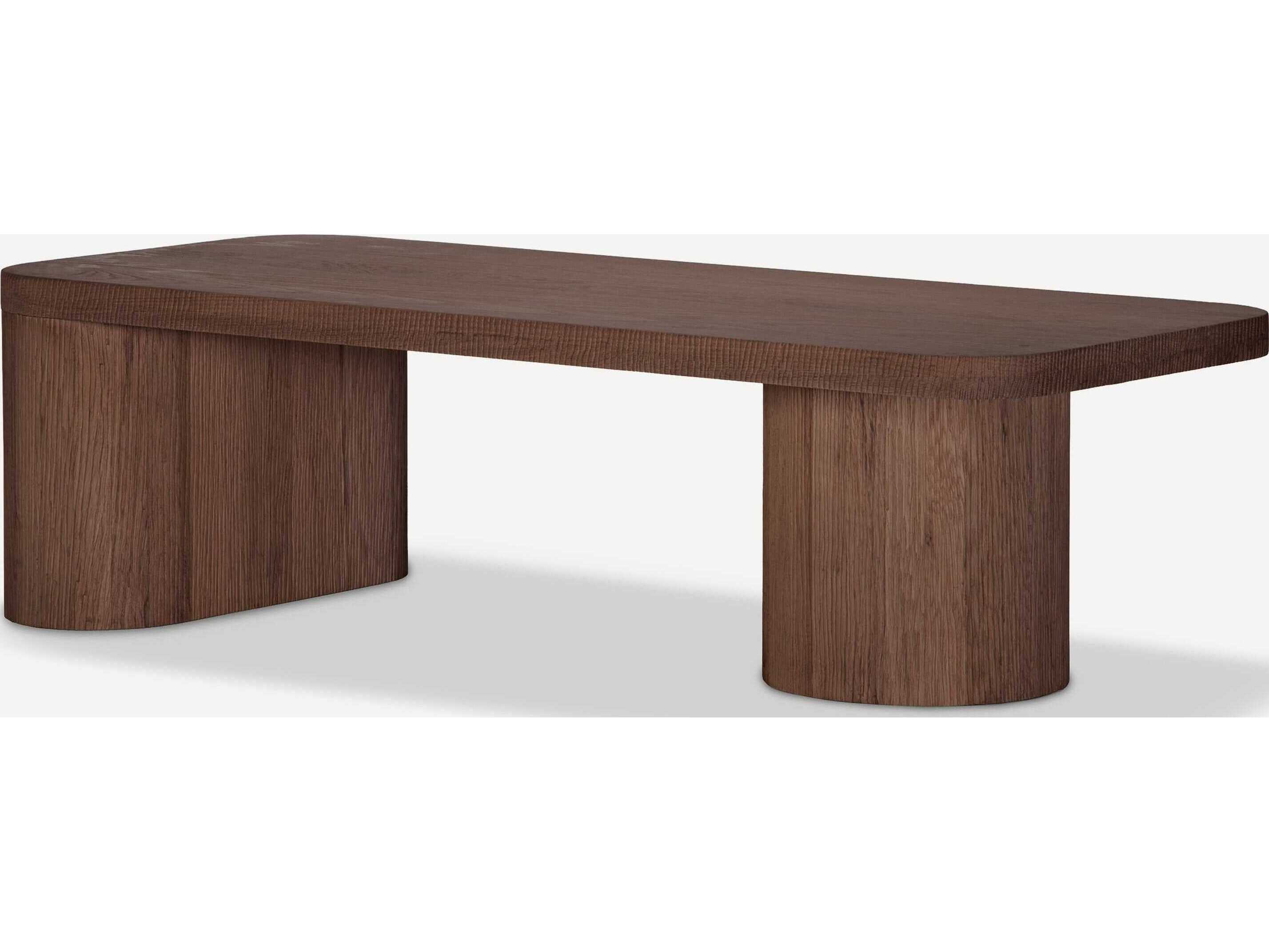 Union Home Mono Rectangular Wood Mud Brown Coffee Table