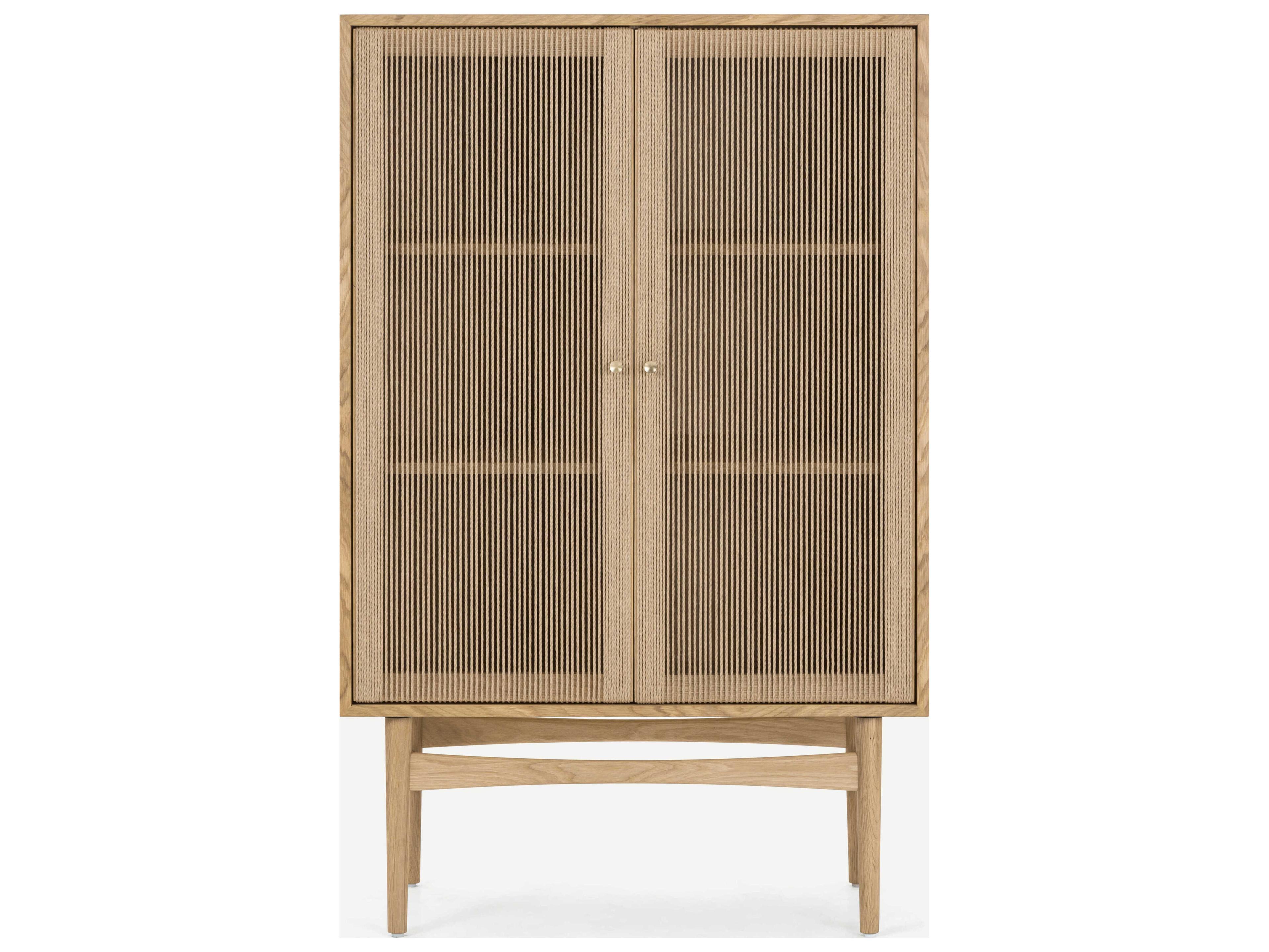Union Home Hudson Natural Oak Wood Accent Cabinet