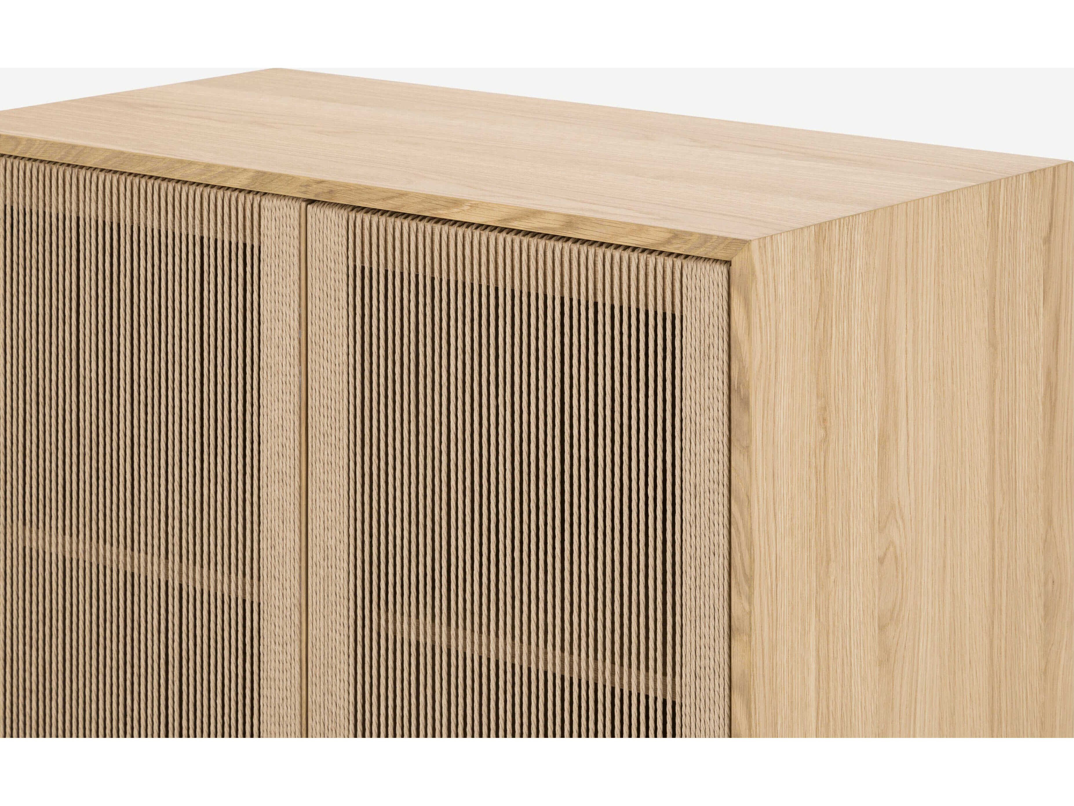 Union Home Hudson Natural Oak Wood Accent Cabinet