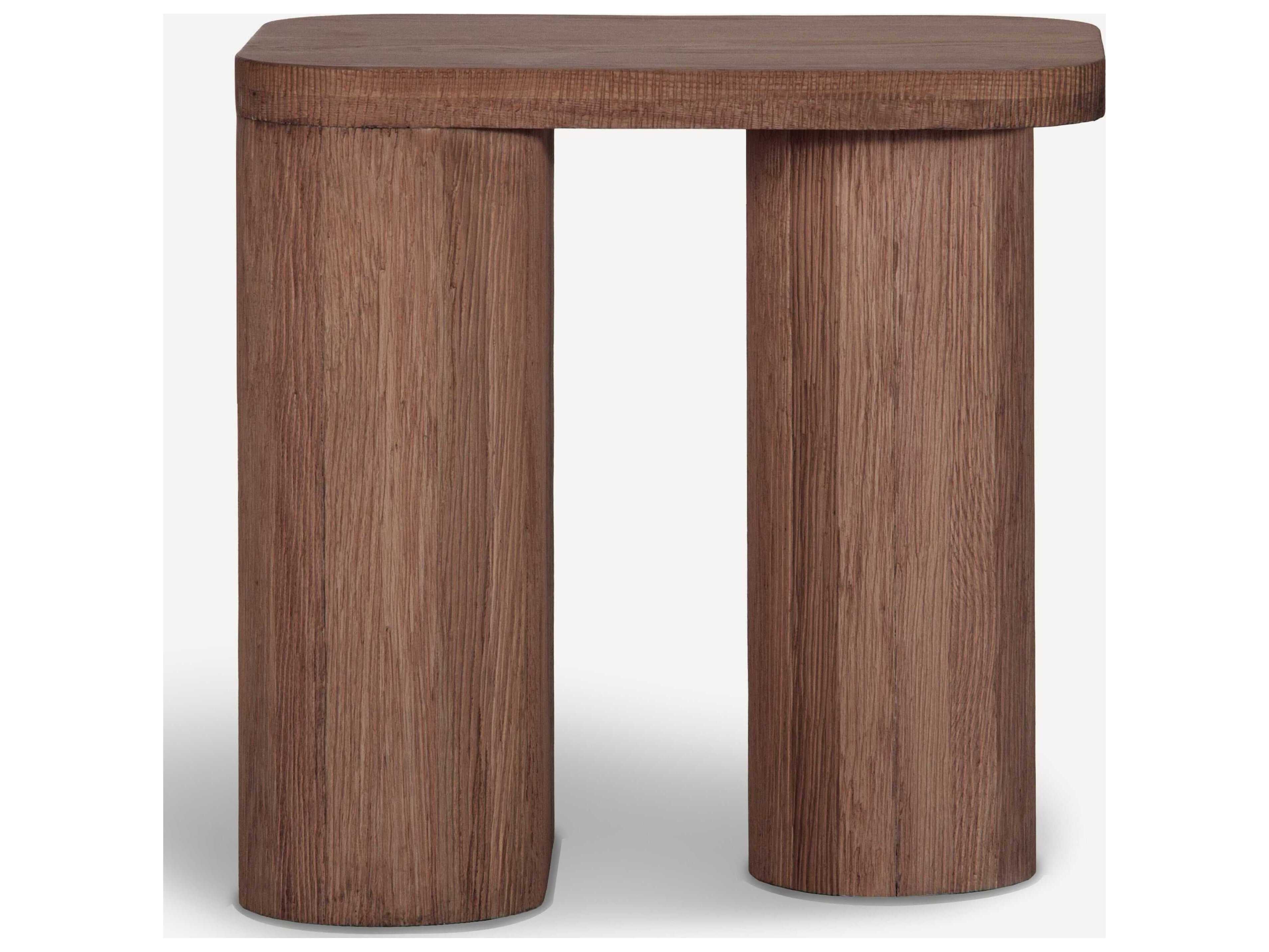 Union Home Mono Rectangular Wood Mud Brown End Table