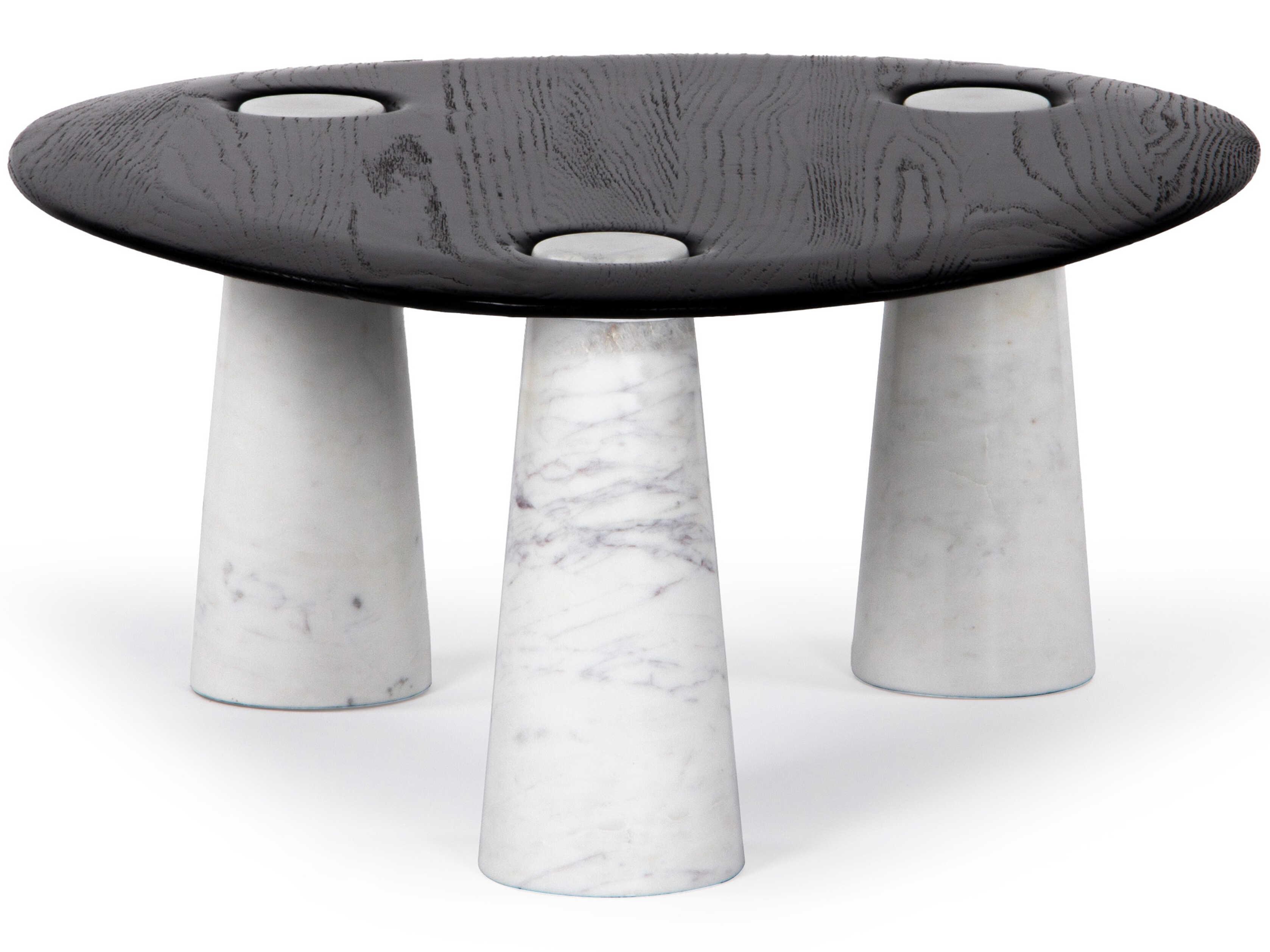 Union Home Cora Oval Wood Charcoal Coffee Table