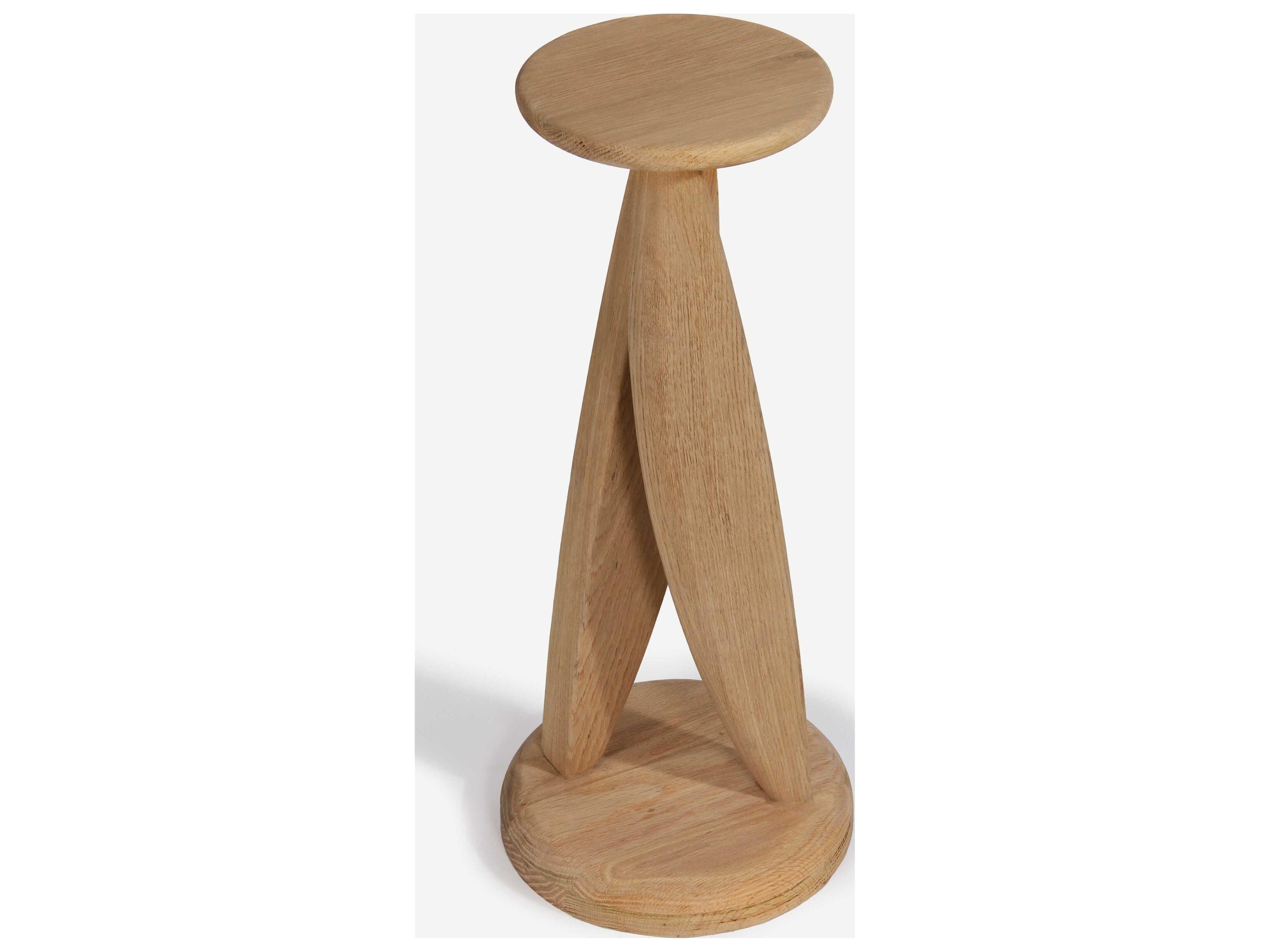 Union Home Tola Round Wood Natural End Table