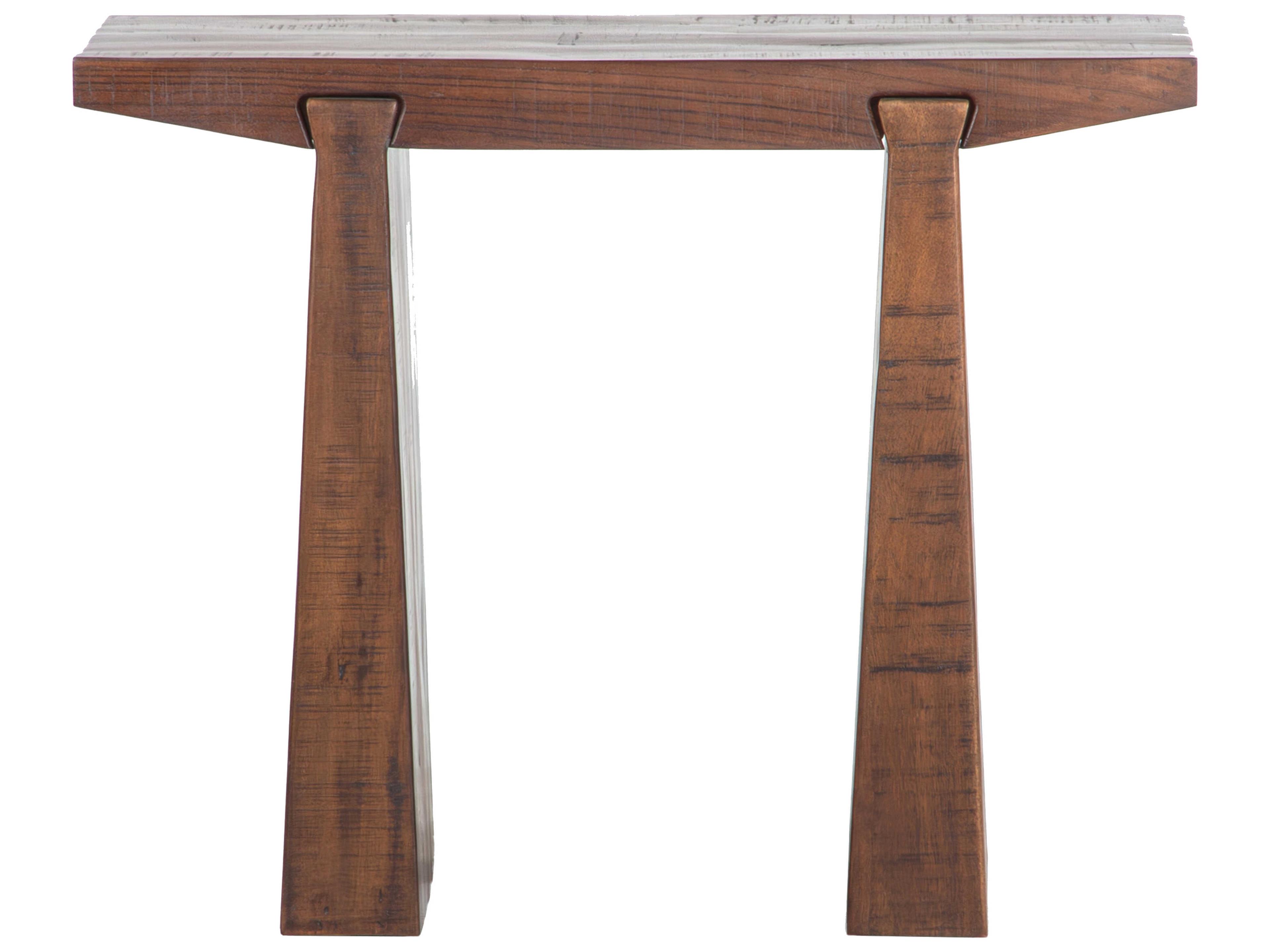 Union Home Keystone Rectangular Wood Weathered Brown End Table