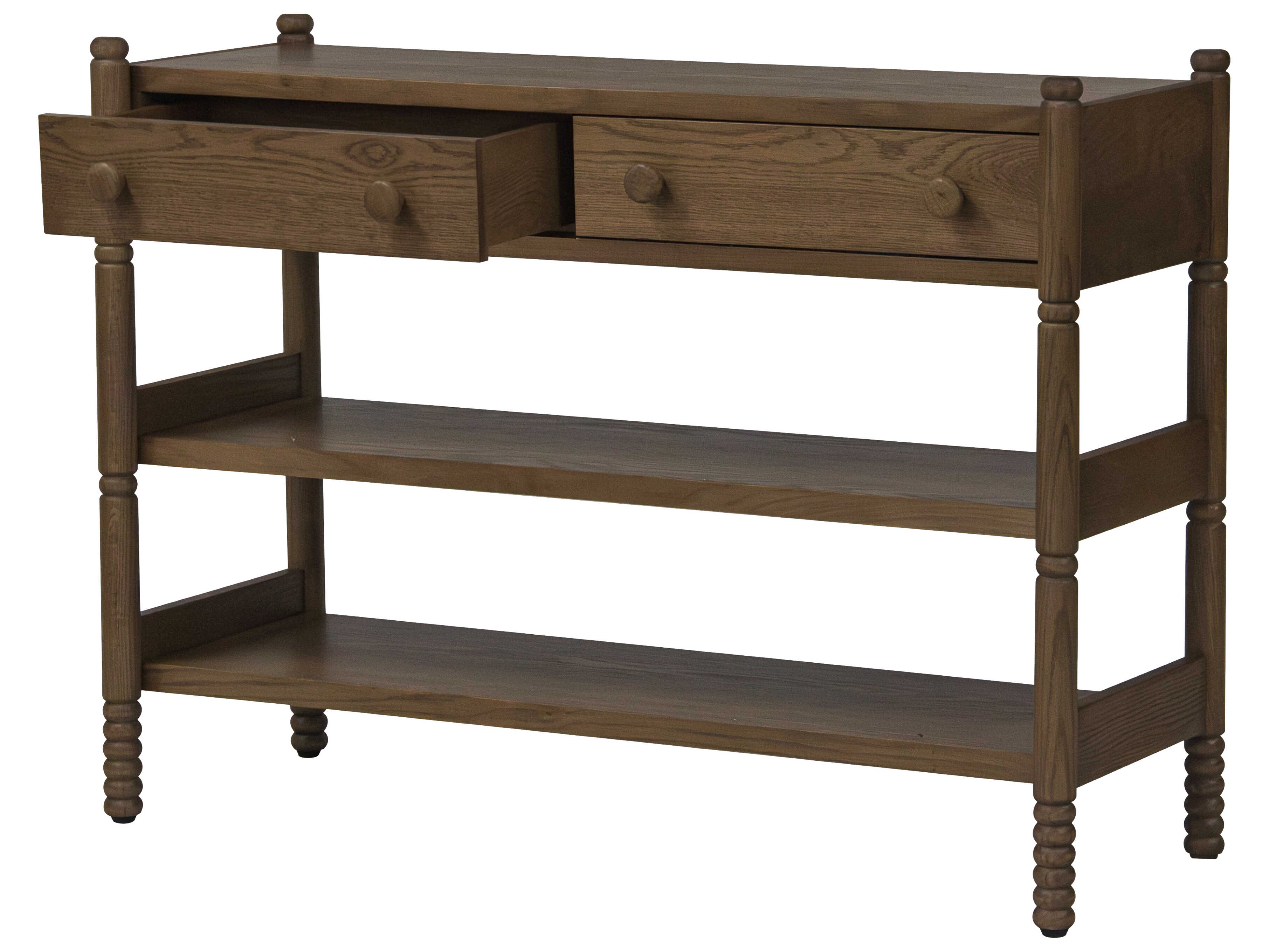 Union Home Molly Rectangular Wood Light Walnut Console Table