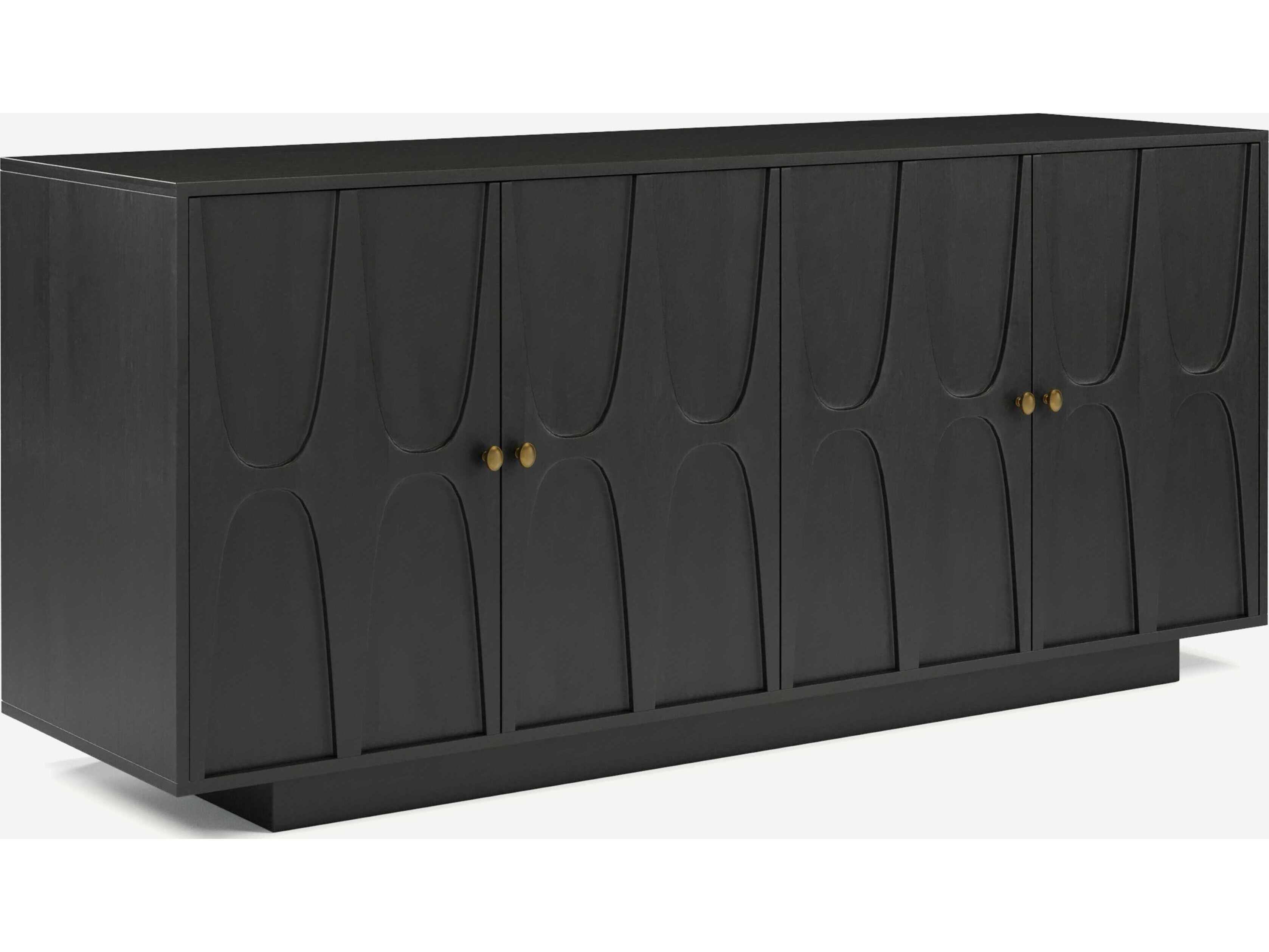 Union Home Roma 72" Hardwood Charcoal Sideboard