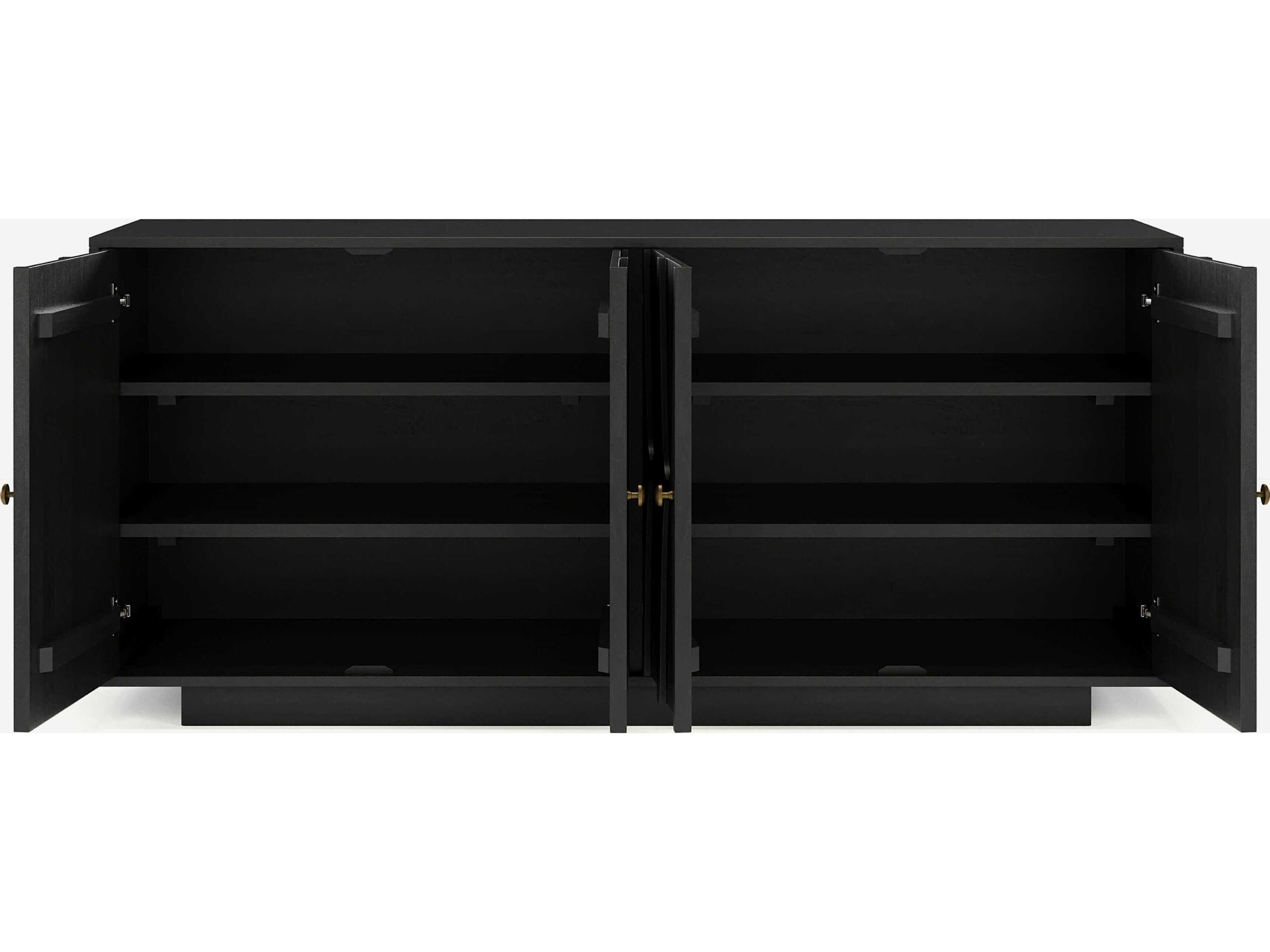 Union Home Roma 72" Hardwood Charcoal Sideboard