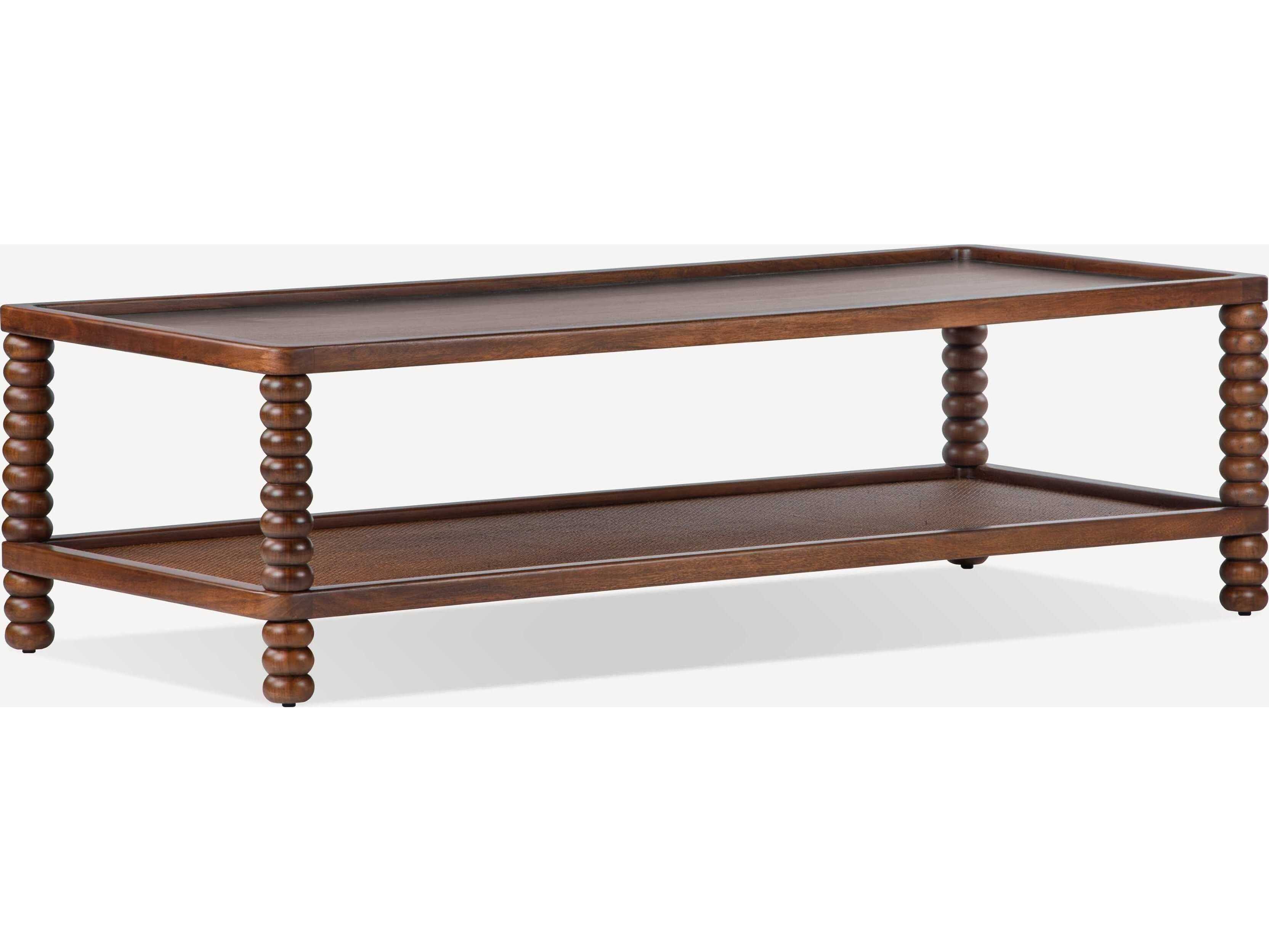 Union Home Twist Rectangular Wood Mellow Bourbon Coffee Table