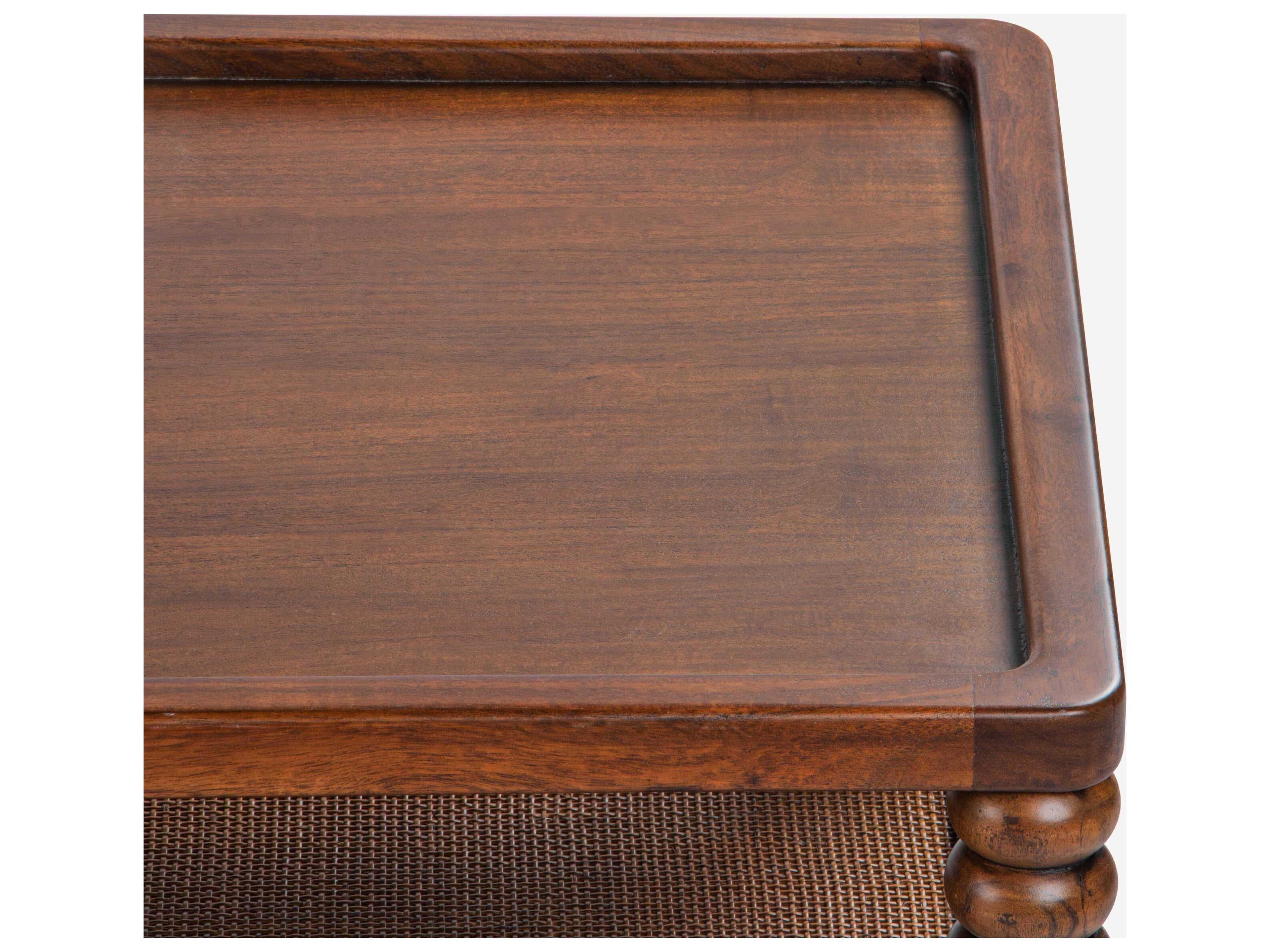 Union Home Twist Rectangular Wood Mellow Bourbon Coffee Table