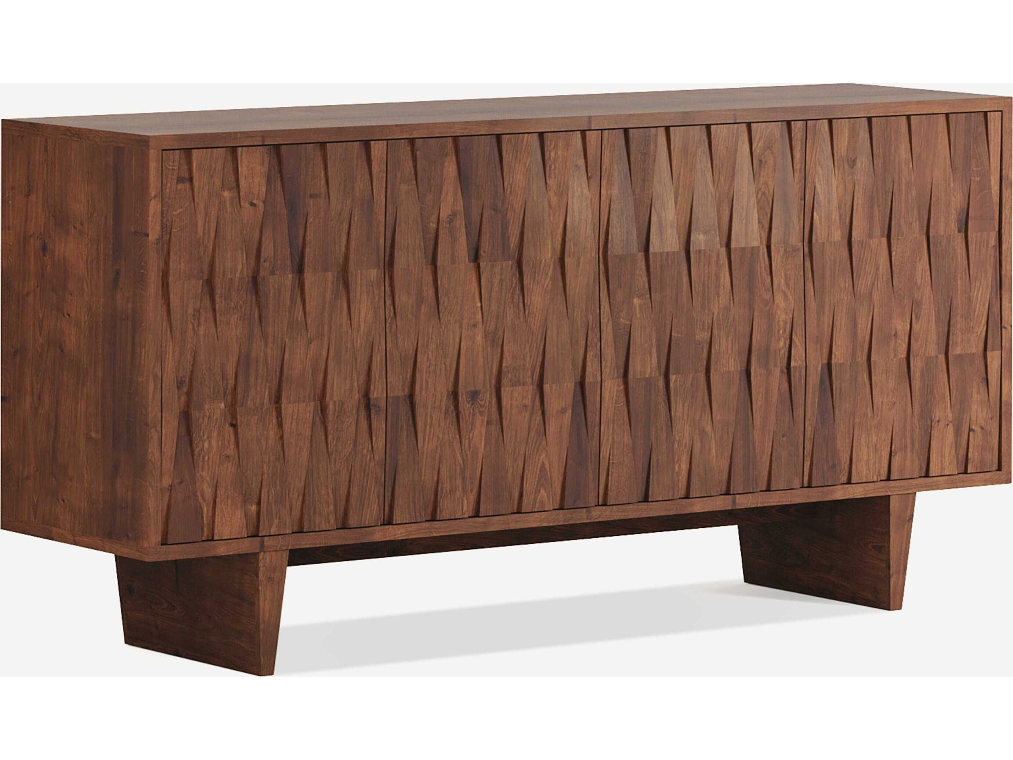 Union Home Tangent 75" Acacia Wood Porto Dark Sideboard