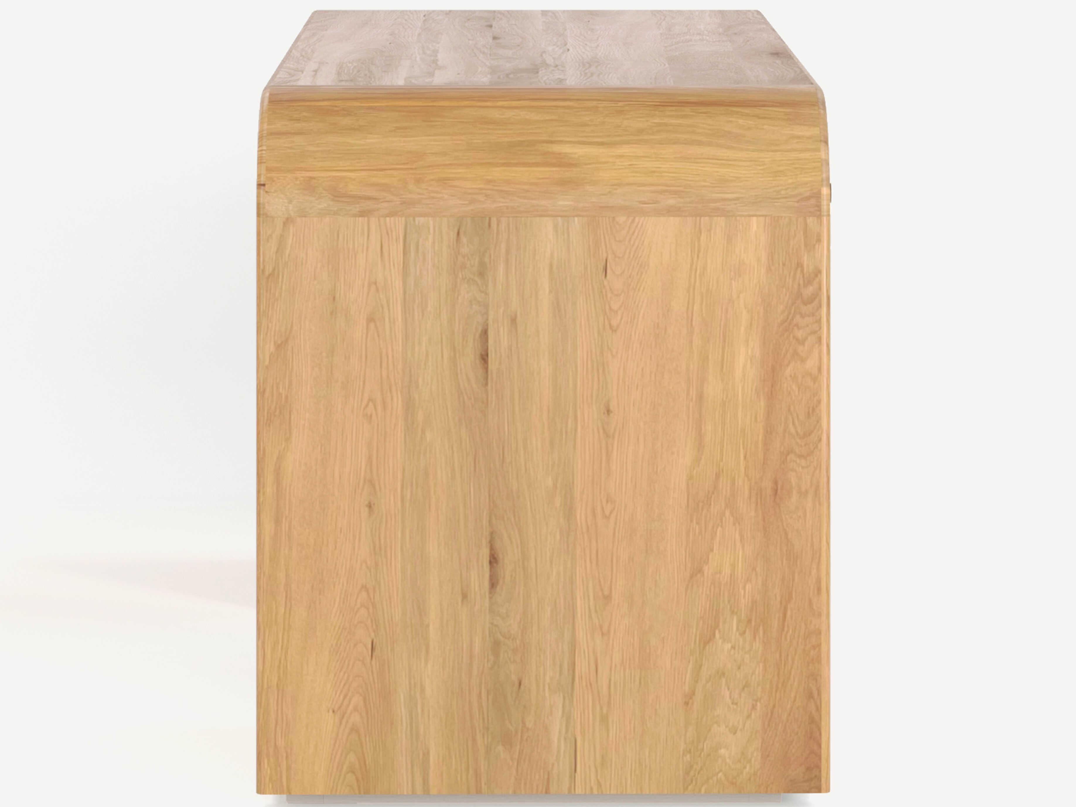 Union Home Liam Natural Oak Wood Writing Desk