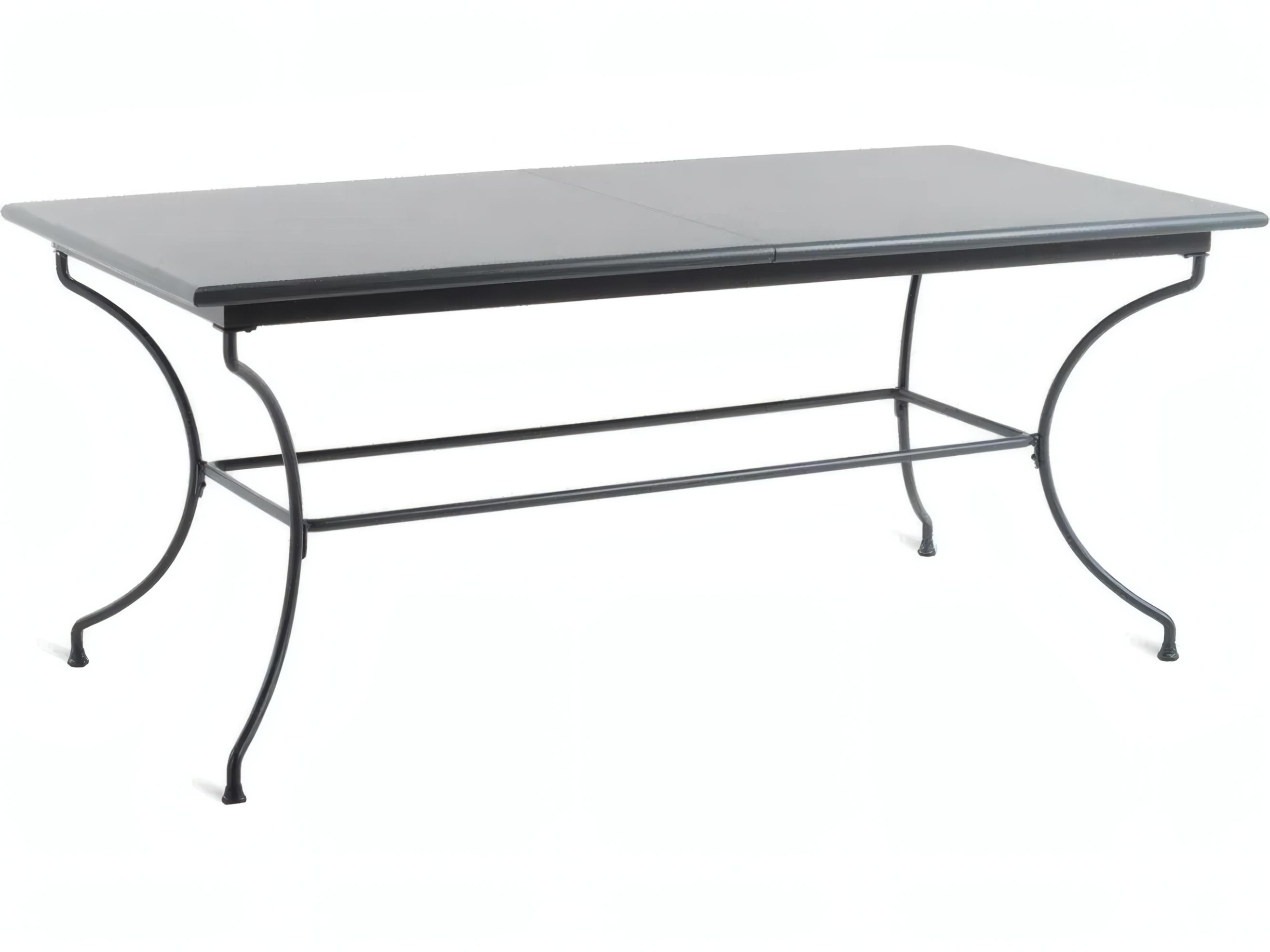 UnoPiu Toscana Wrought Iron Extendable Rectangular Dining Table