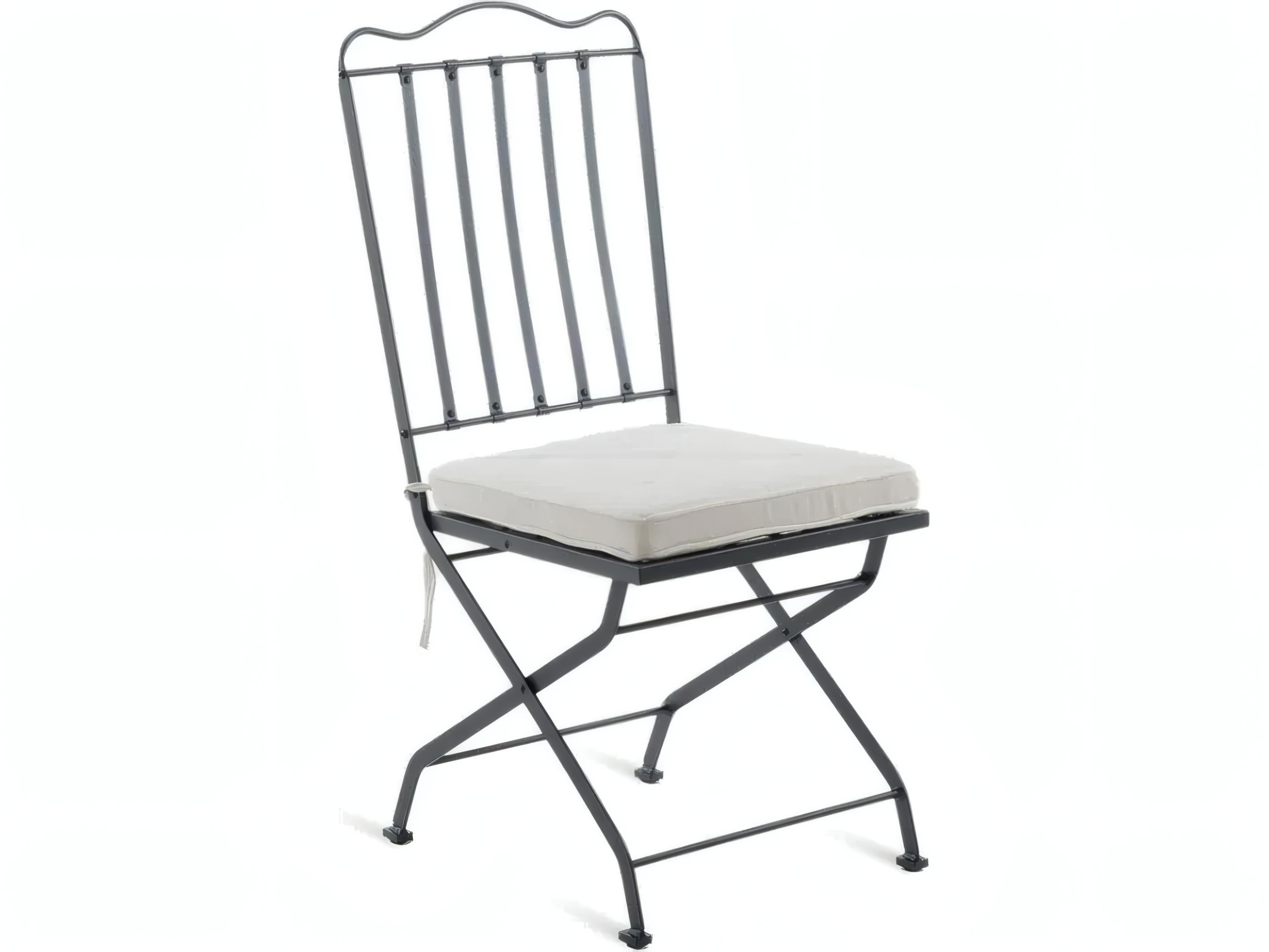 UnoPiu Toscana Wrought Iron Folding Side Chair