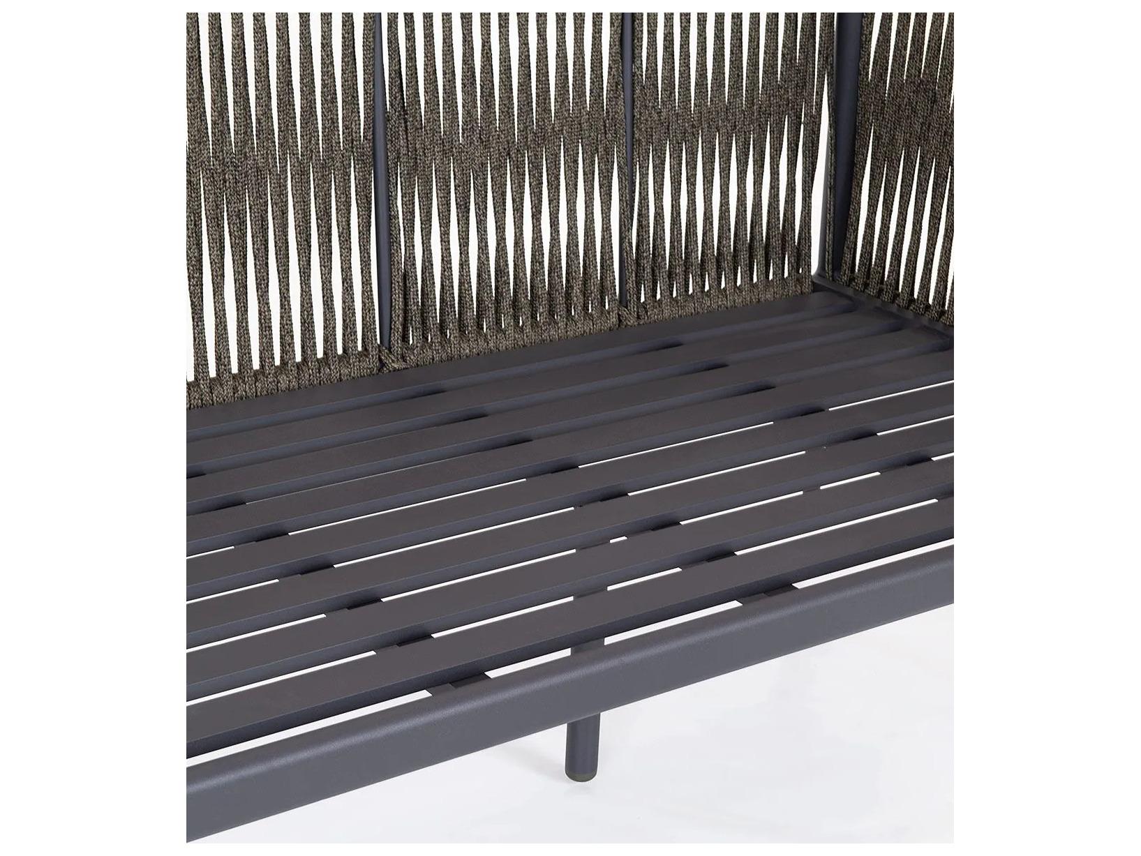 UnoPiu Luce Aluminum 3 Seater Sofa