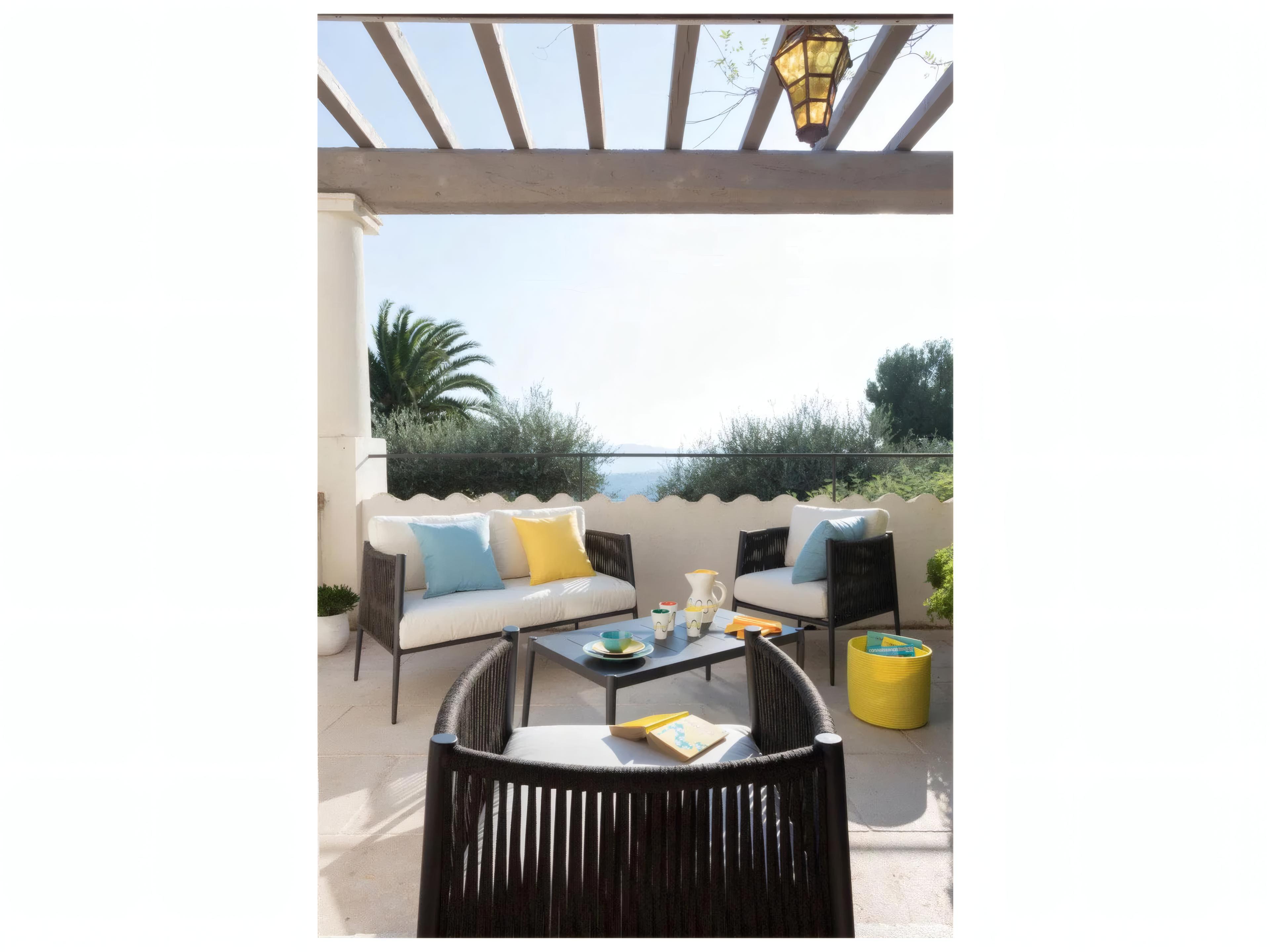 UnoPiu Luce Aluminum 2 Seater Sofa