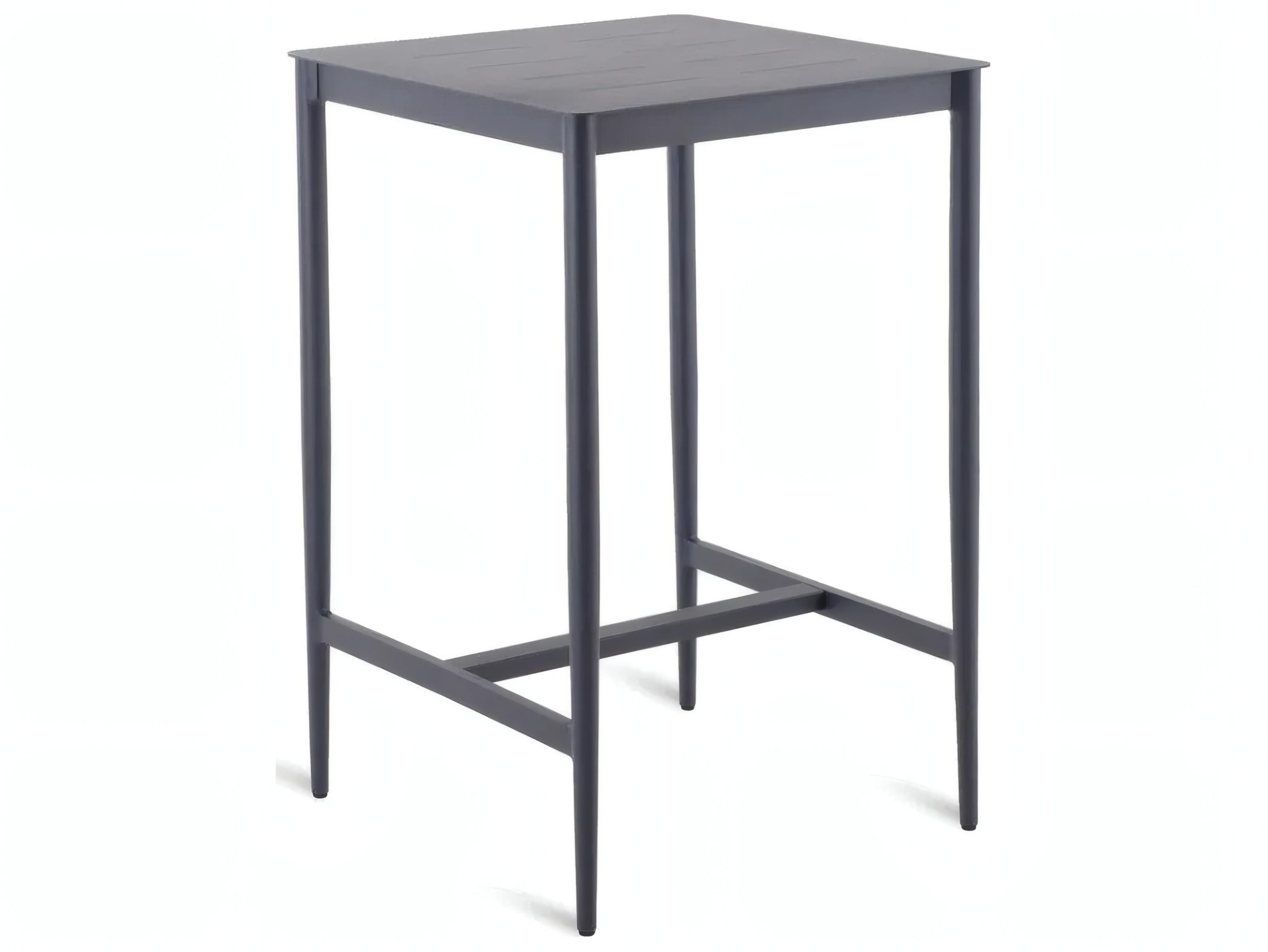 UnoPiu Luce Aluminum High Square Bar Table