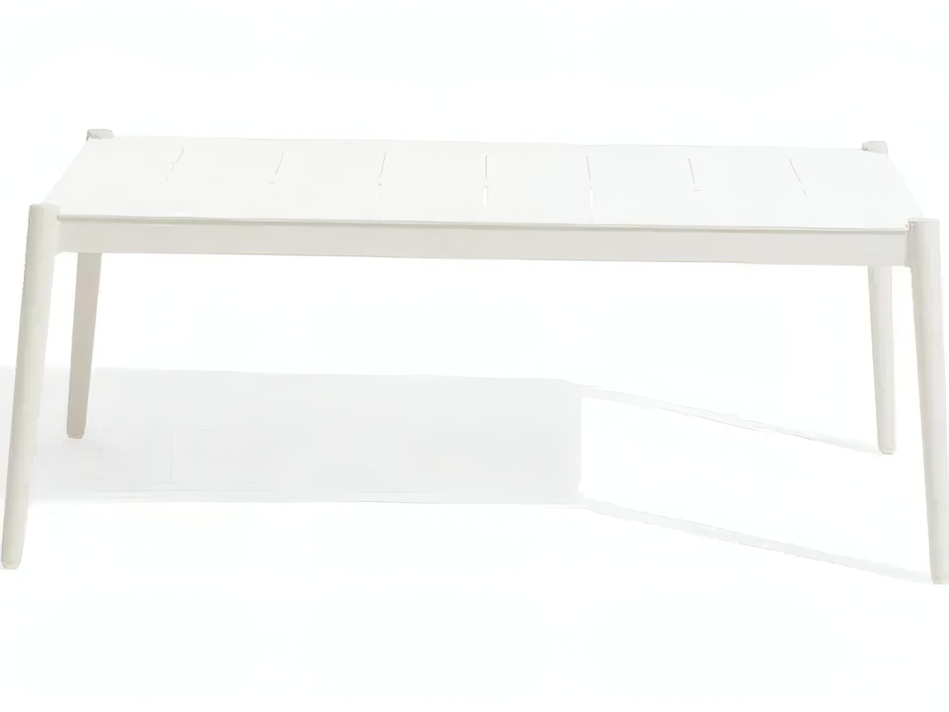 UnoPiu Luce Aluminum Rectangular Coffee Table