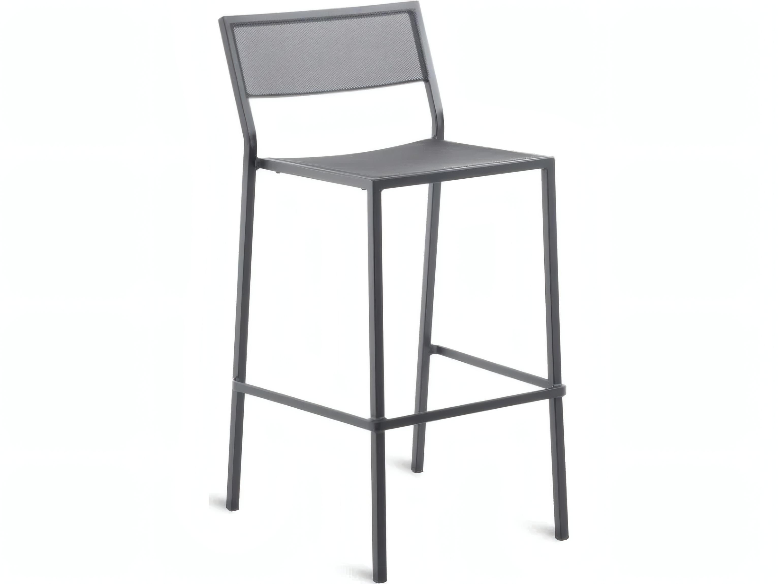 UnoPiu Conrad Wrought Iron Stackable Bar Stool