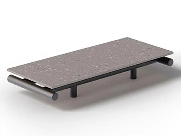 UnoPiu Davos Rectangular Coffee Table in Pietra