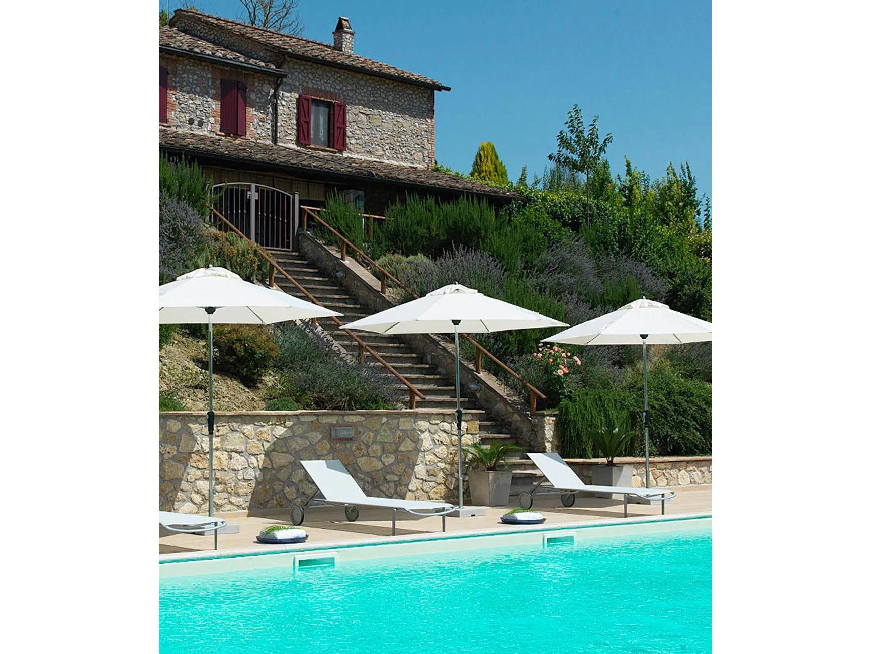 UnoPiu Lipari Aluminum 110.24" Round Umbrella