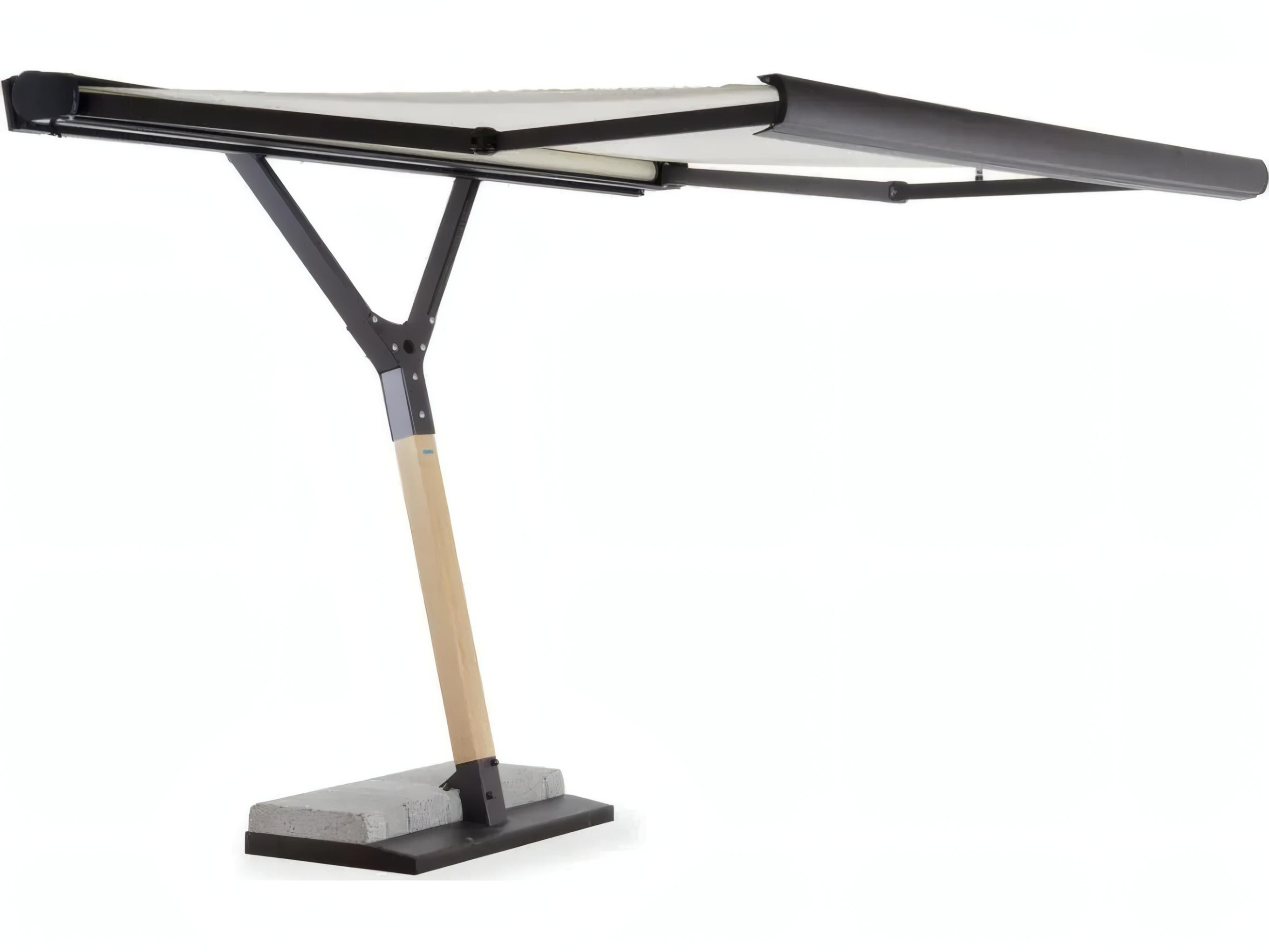 UnoPiu Salento Aluminum 11.8" x 98.43" Rectangular Motorized Umbrella