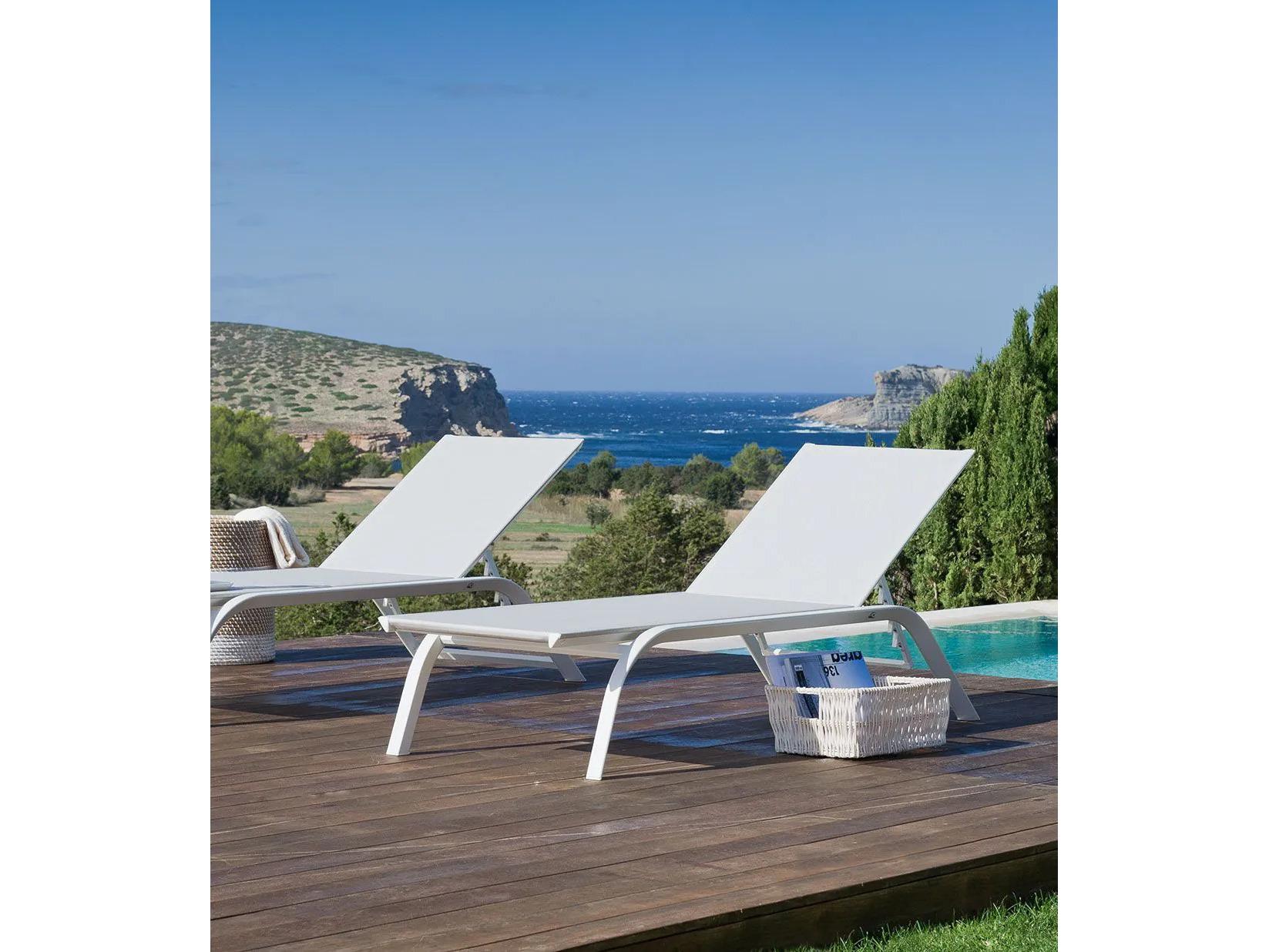 UnoPiu Panarea Aluminum Stackable Sunlounger