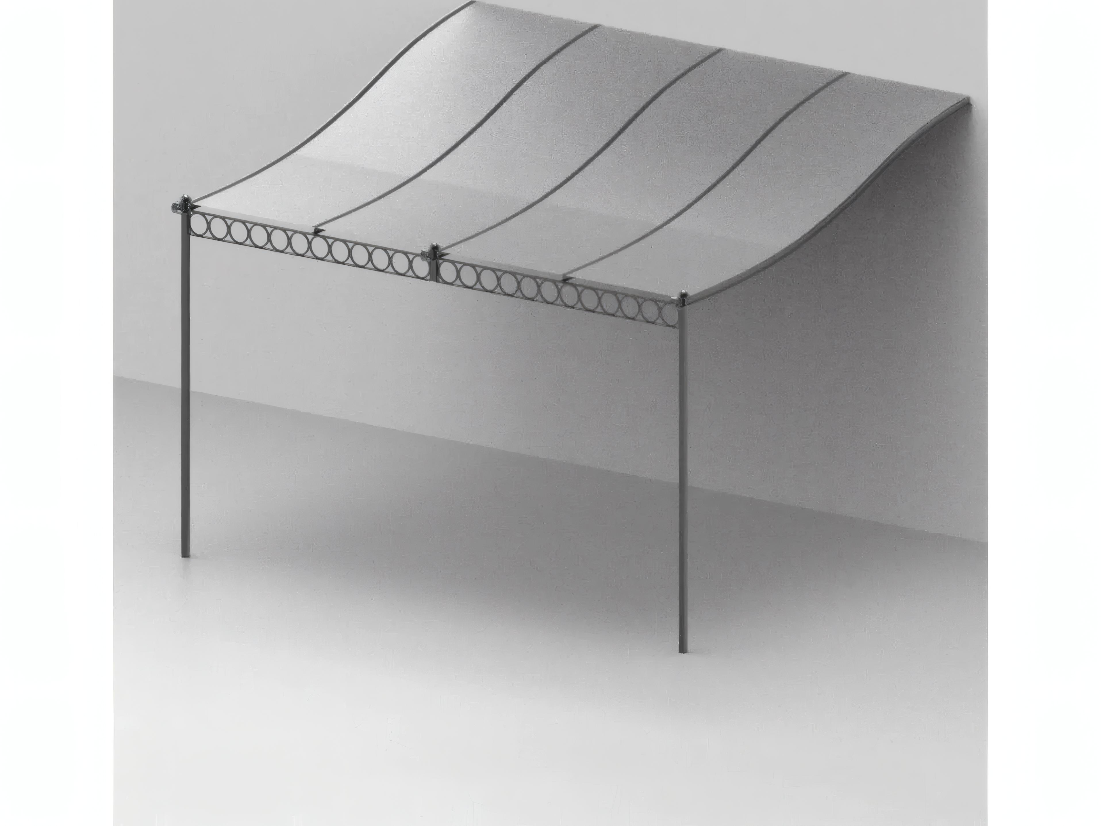 UnoPiu Tibisco Attached pergola with Polycarbonate Roofing