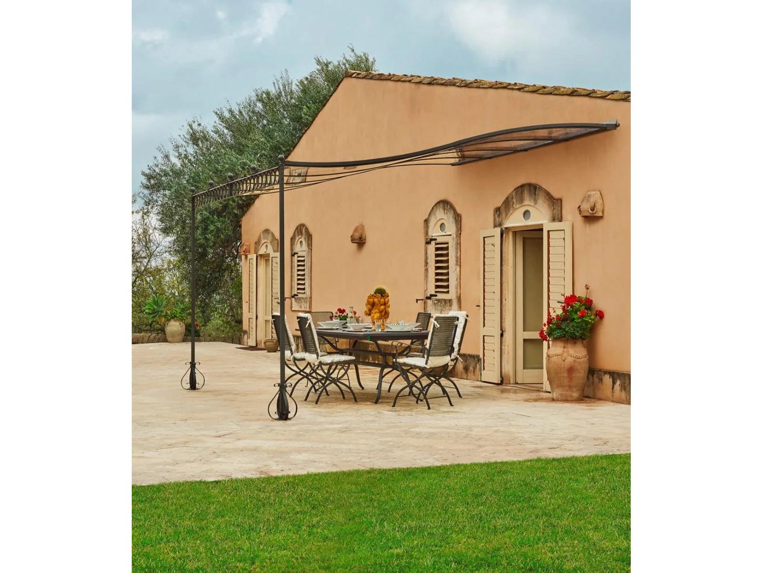 UnoPiu Tibisco Attached pergola with Polycarbonate Roofing