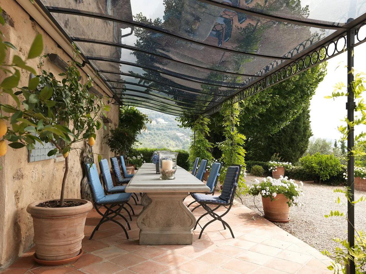 UnoPiu Tibisco Attached pergola with Polycarbonate Roofing
