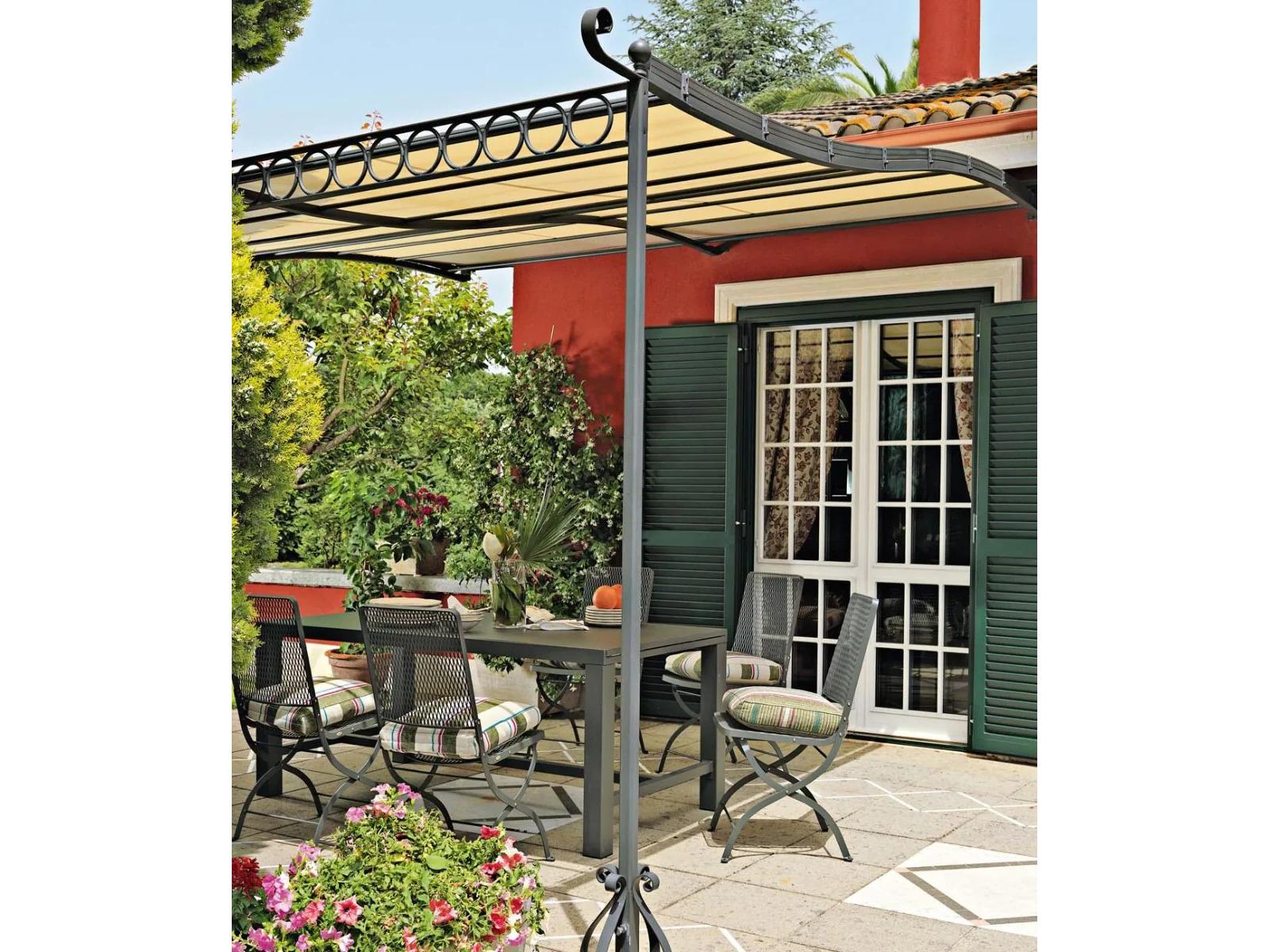 UnoPiu ibisco Attached Pergola without Roofing
