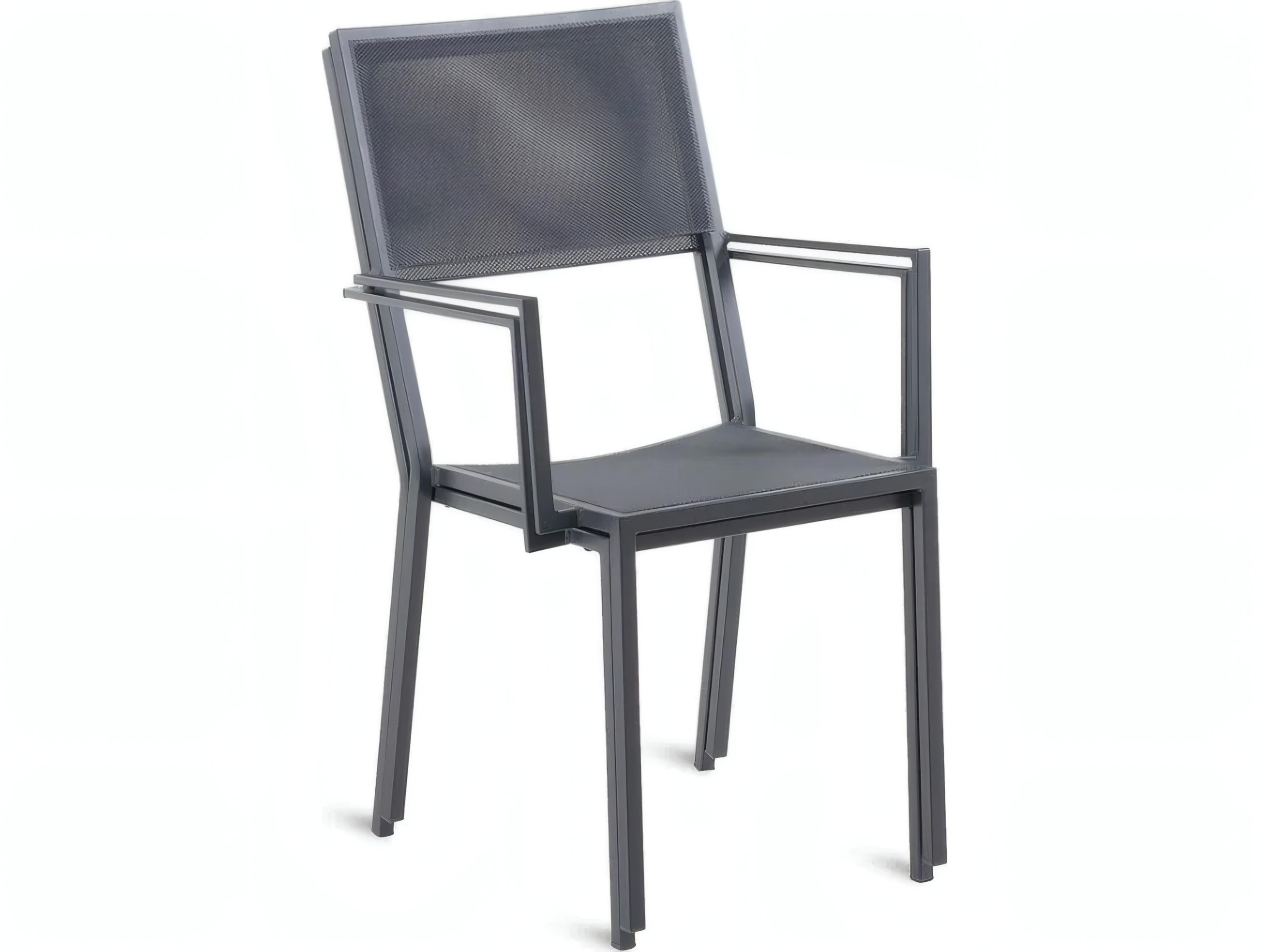 UnoPiu Conrad Wrought Iron Stackable Small Armchair