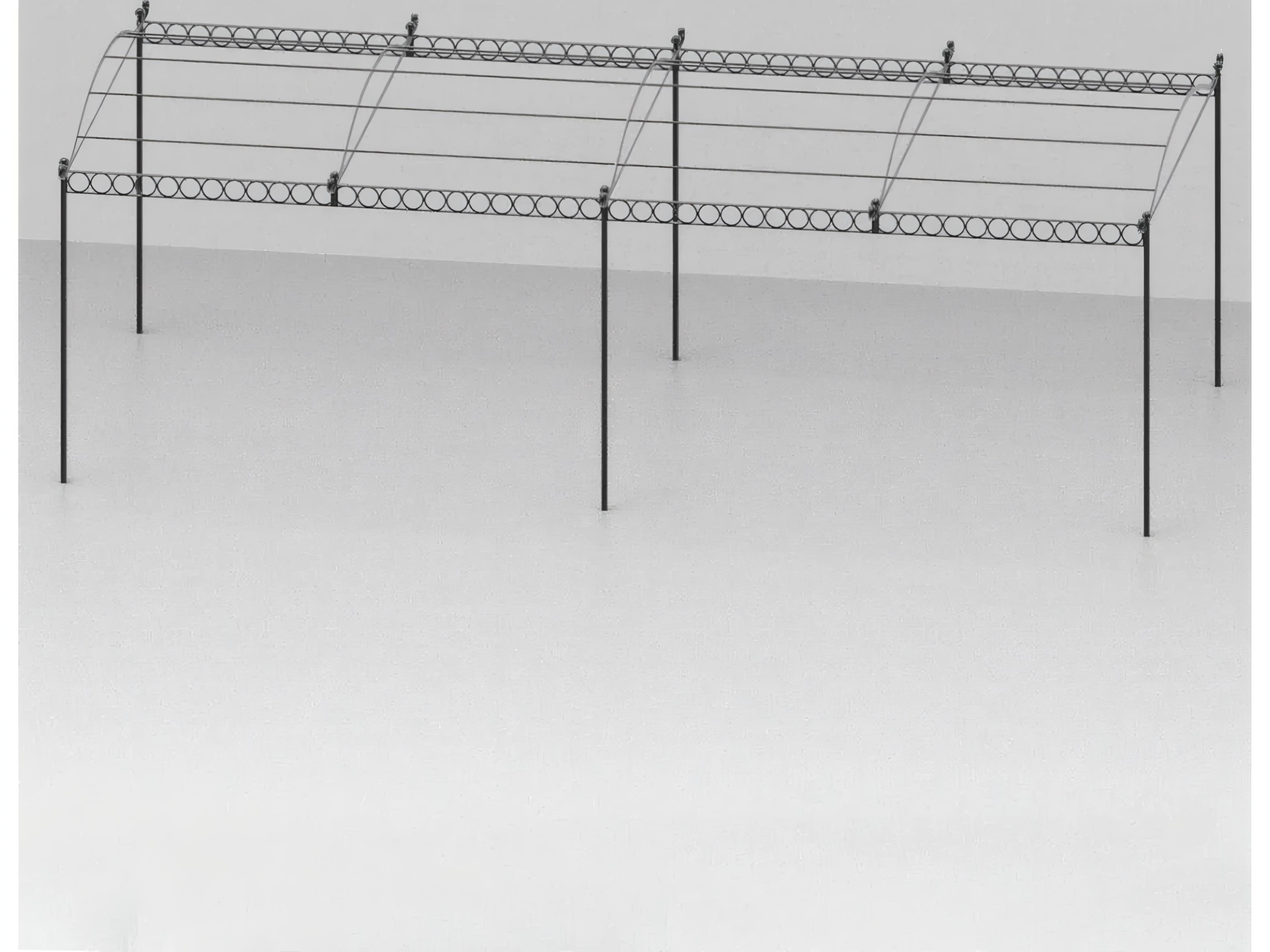 UnoPiu Solaire Freestanding Pergola Curved Roof Extension