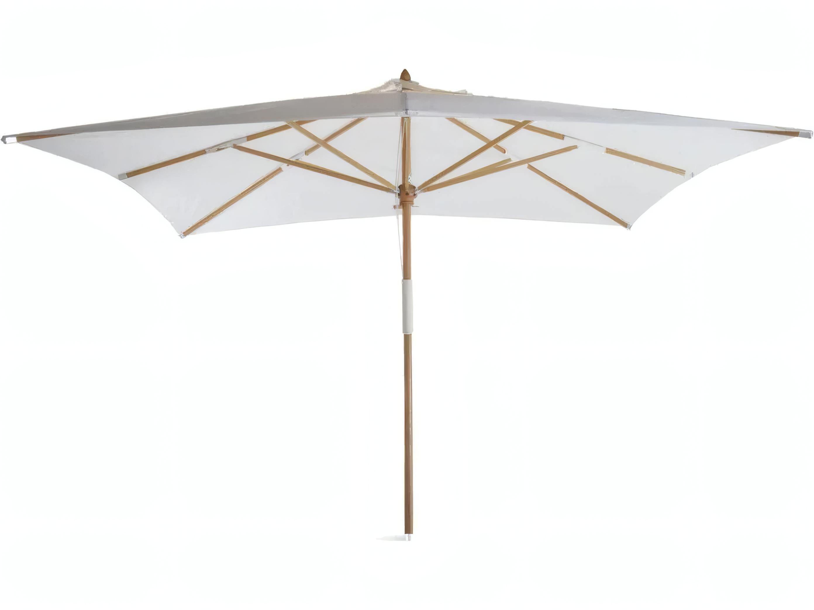 UnoPiu Lipari Wood 157.48" Square Umbrella