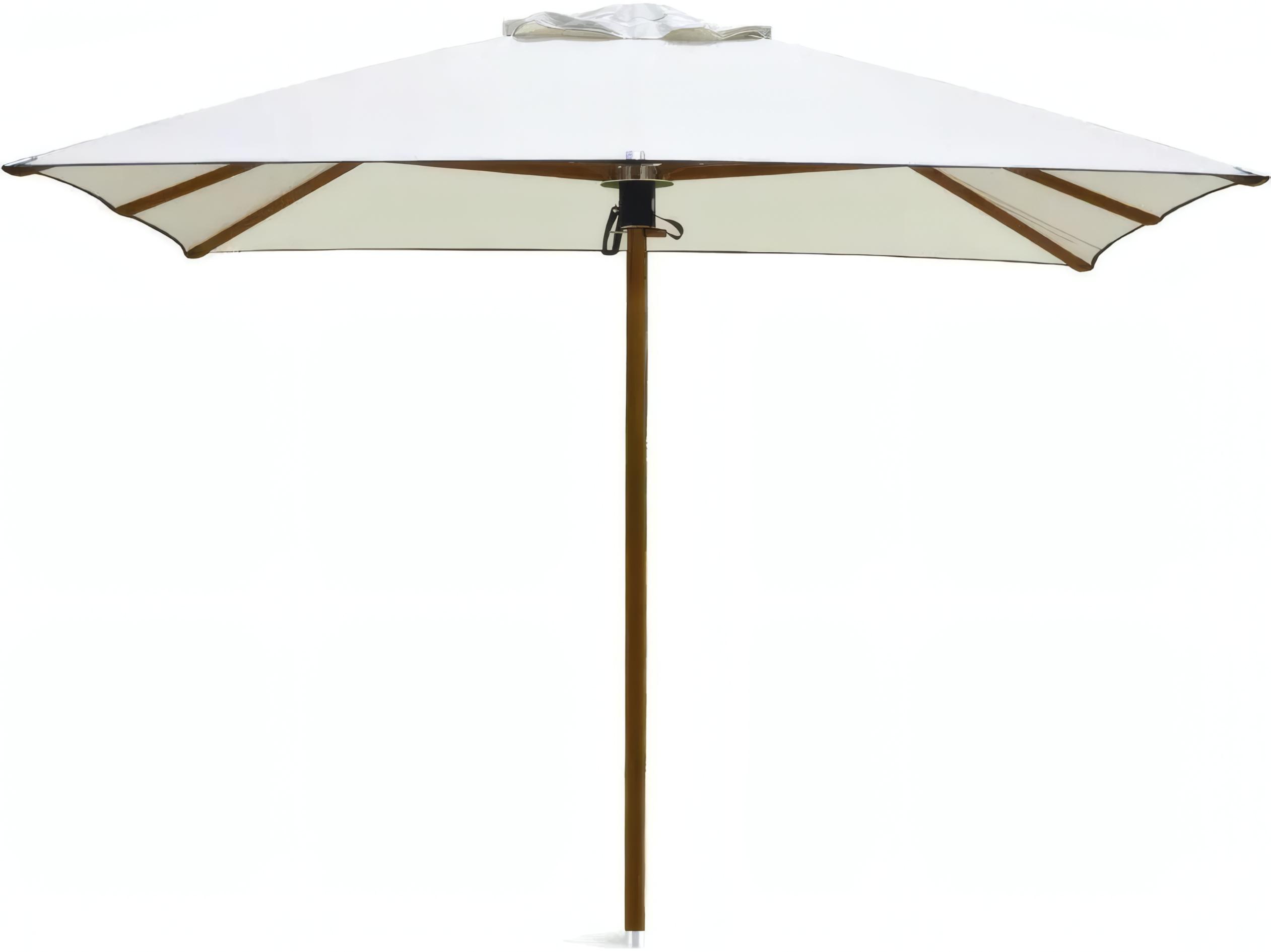 UnoPiu Damian Wood 118.11" Square Umbrella