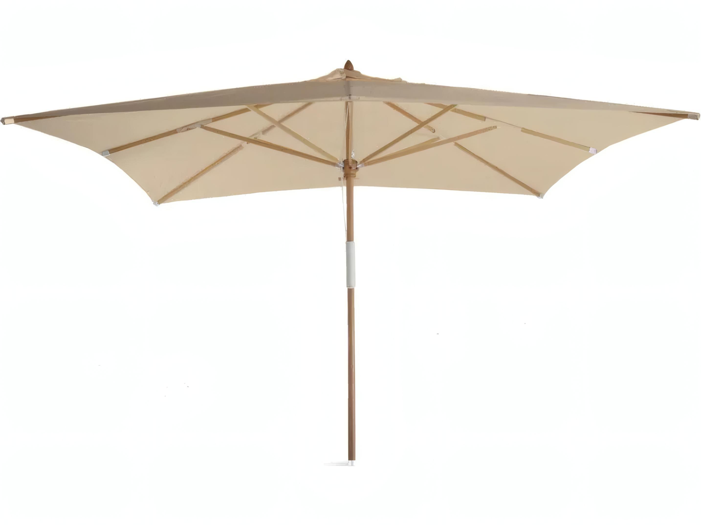 Unopiu Lipari Wood 157.48" x 118.11" Rectangular Umbrella