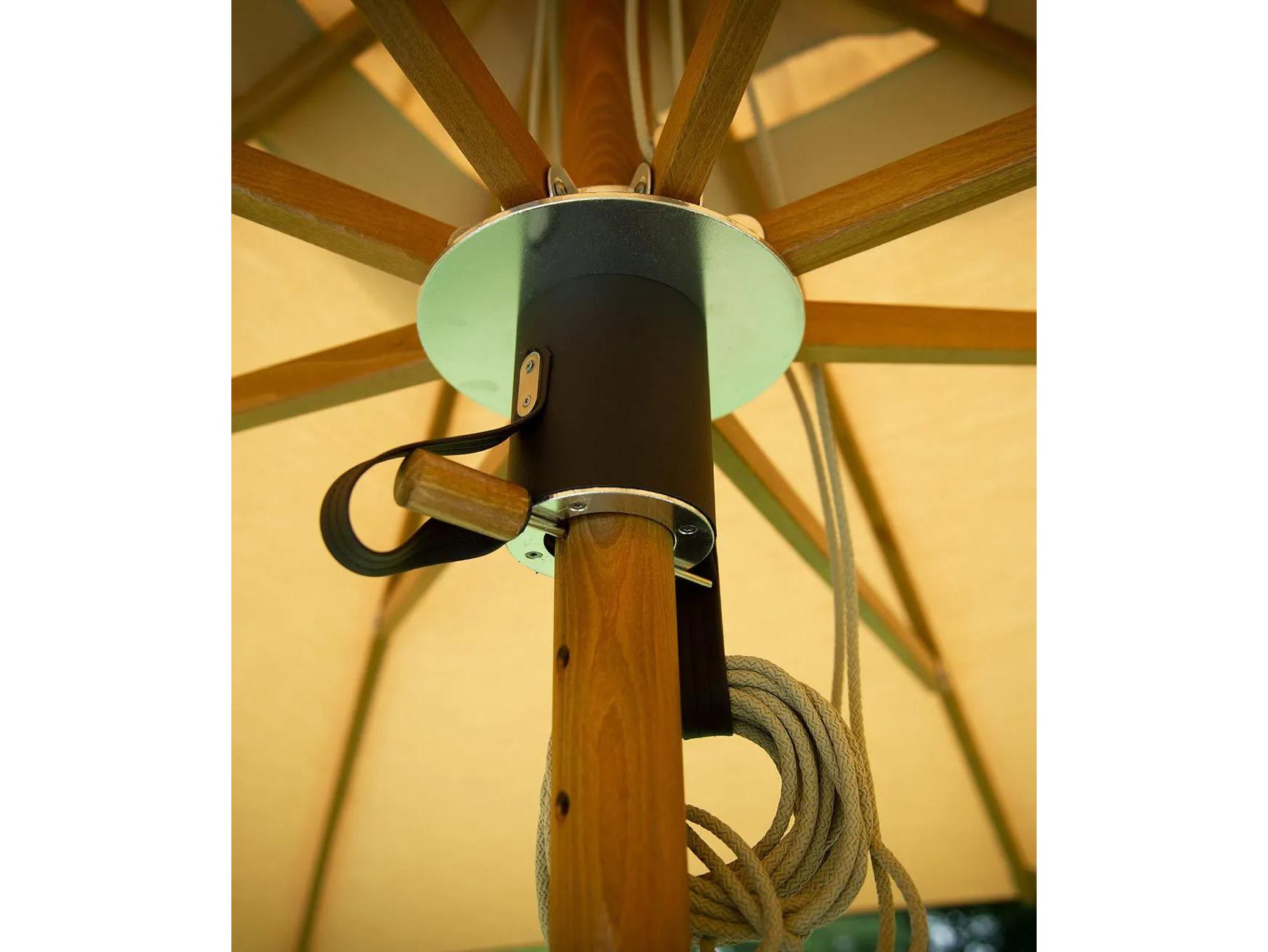 UnoPiu Lipari Wood 137.80 x 98.43" Rectangular Umbrella