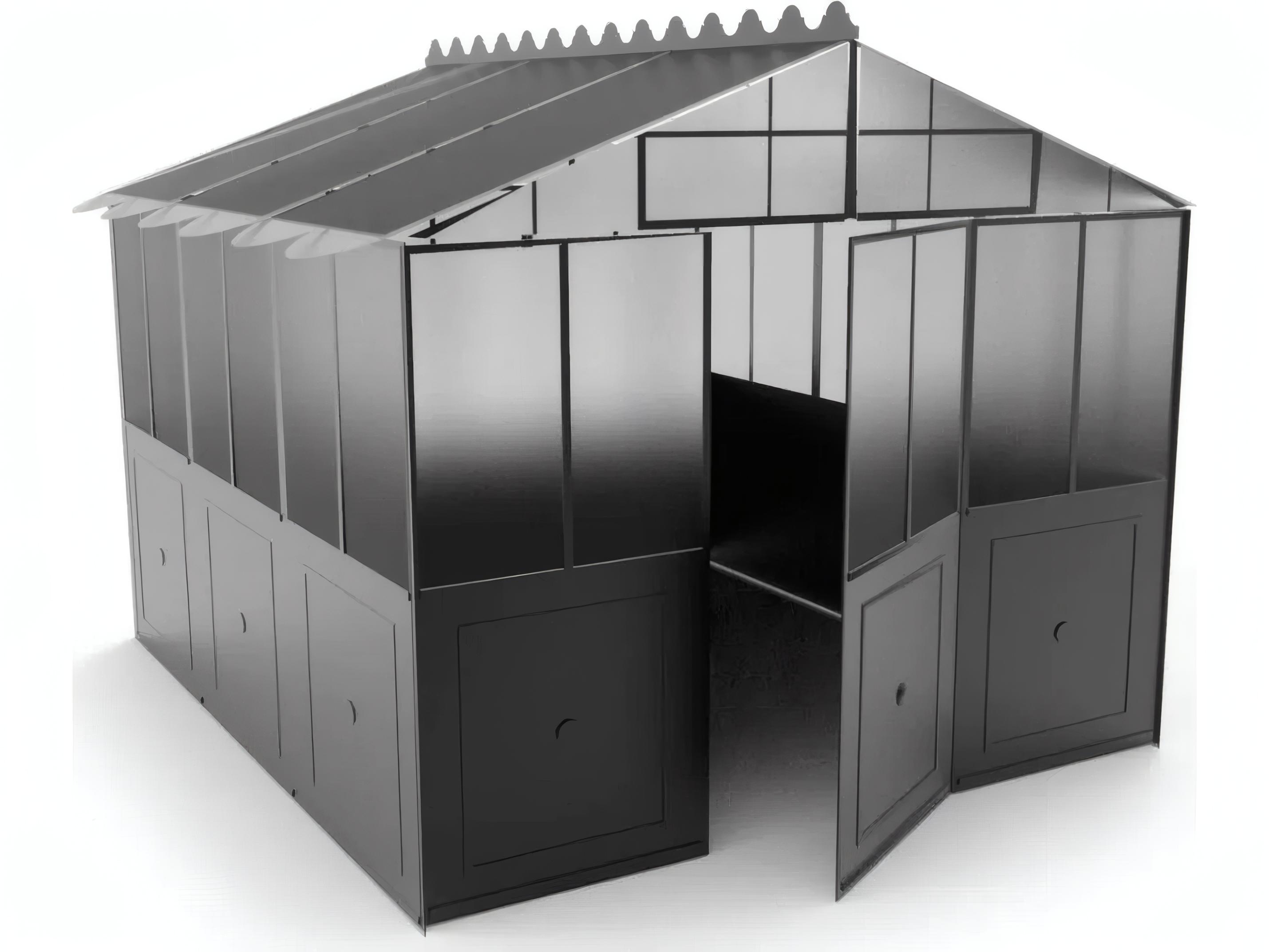 Unopiu Orangerie Freestanding Greenhouse with Polycarbonate Roofing