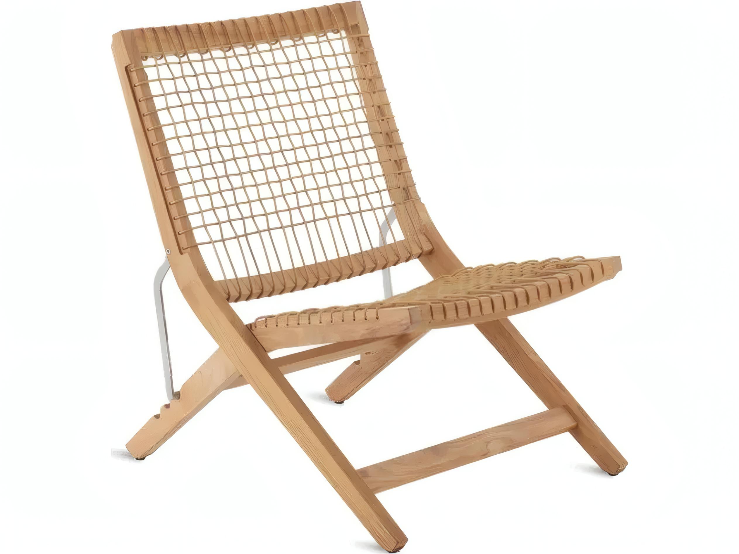 UnoPiu Synthesis Teak Folding Deckchair