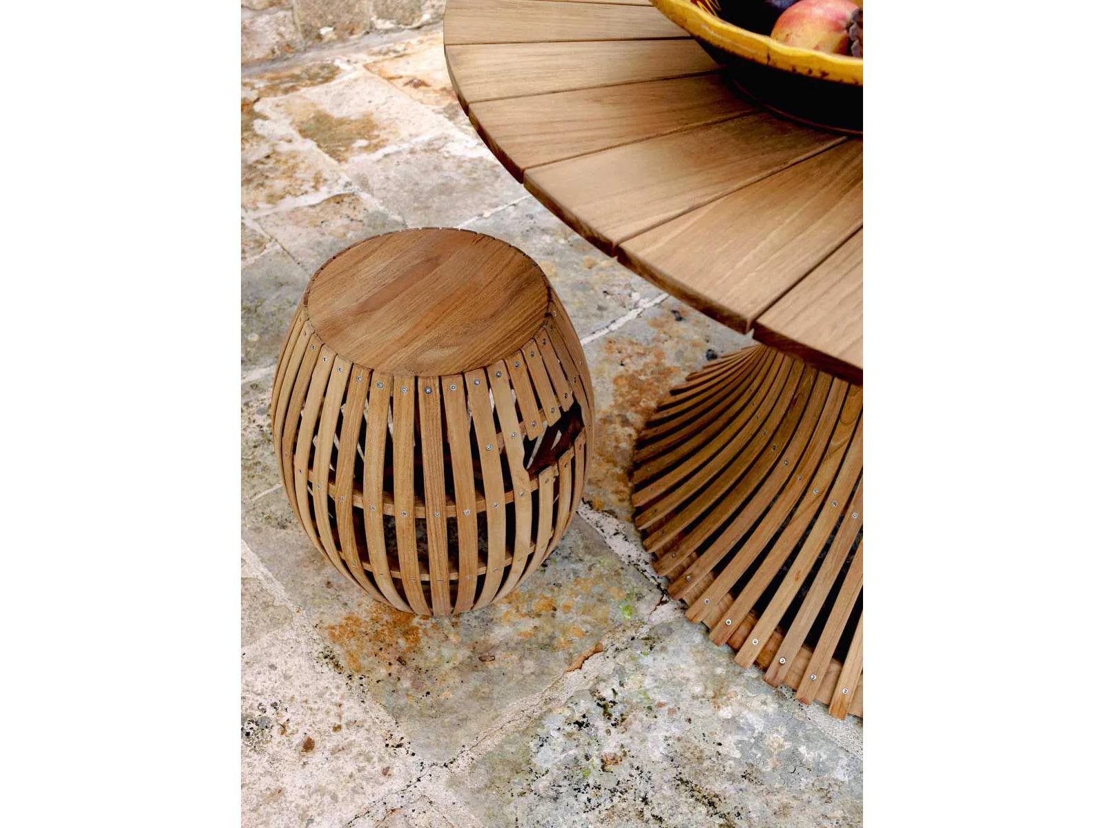 UnoPiu Swing Teak Stool