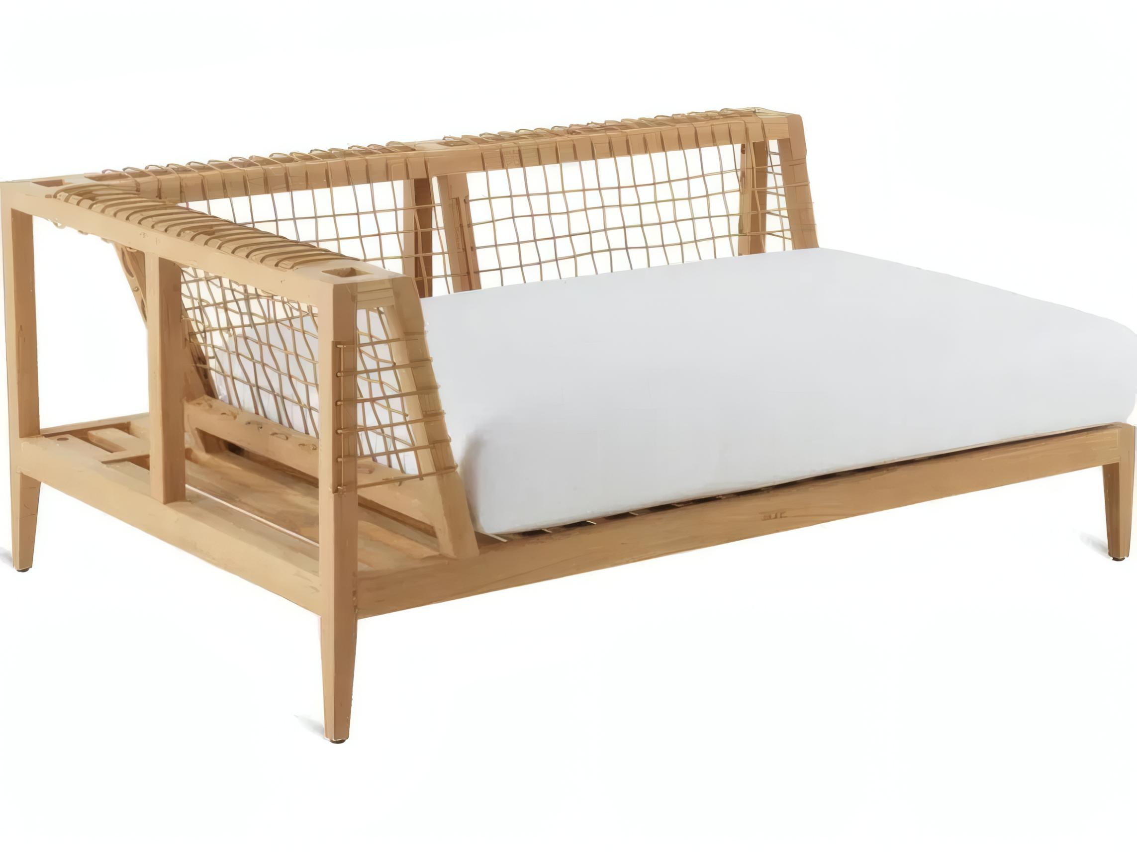 UnoPiu Synthesis Teak Right Corner Module