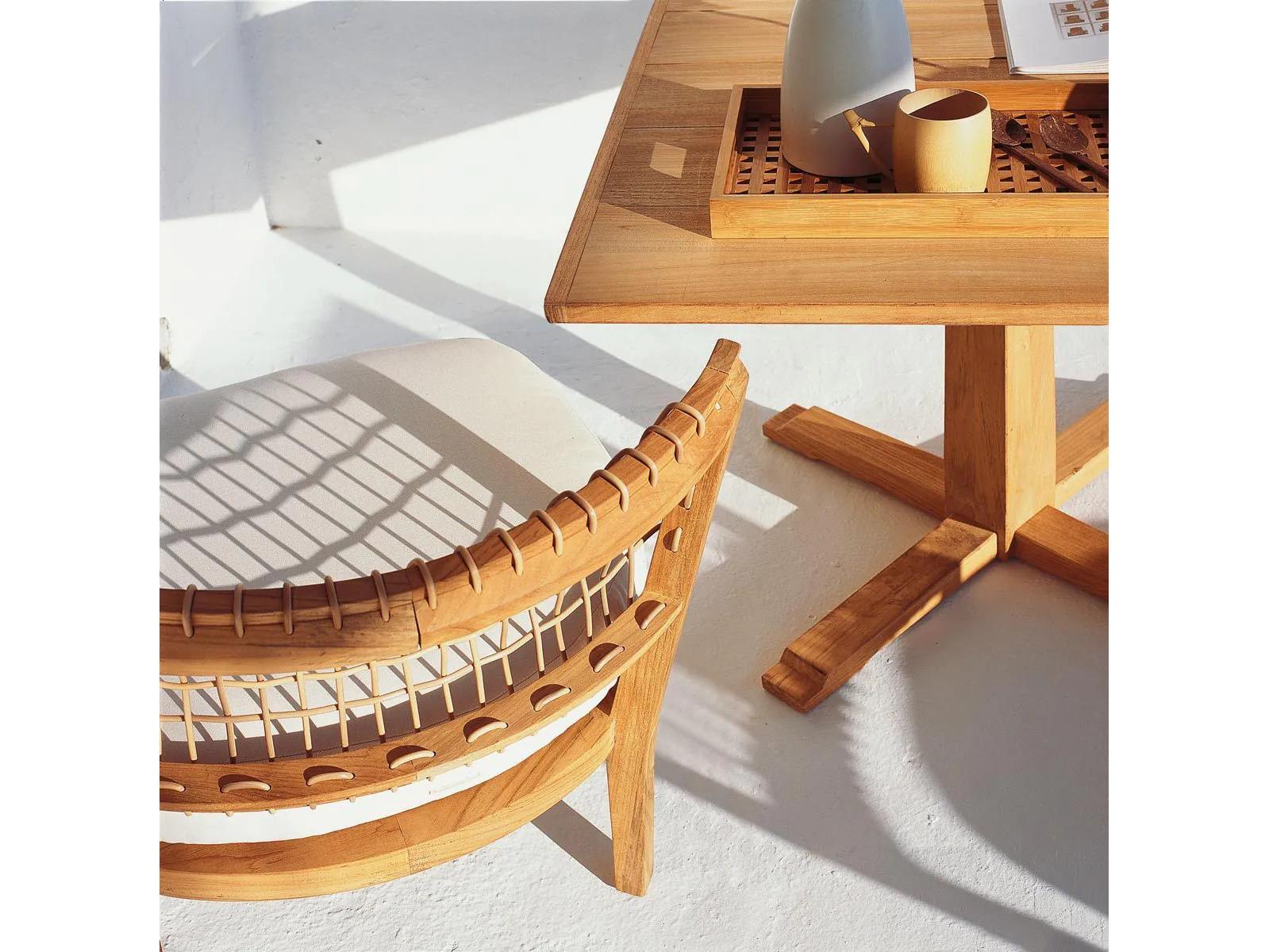 UnoPiu Synthesis Teak Low Lounge Chair