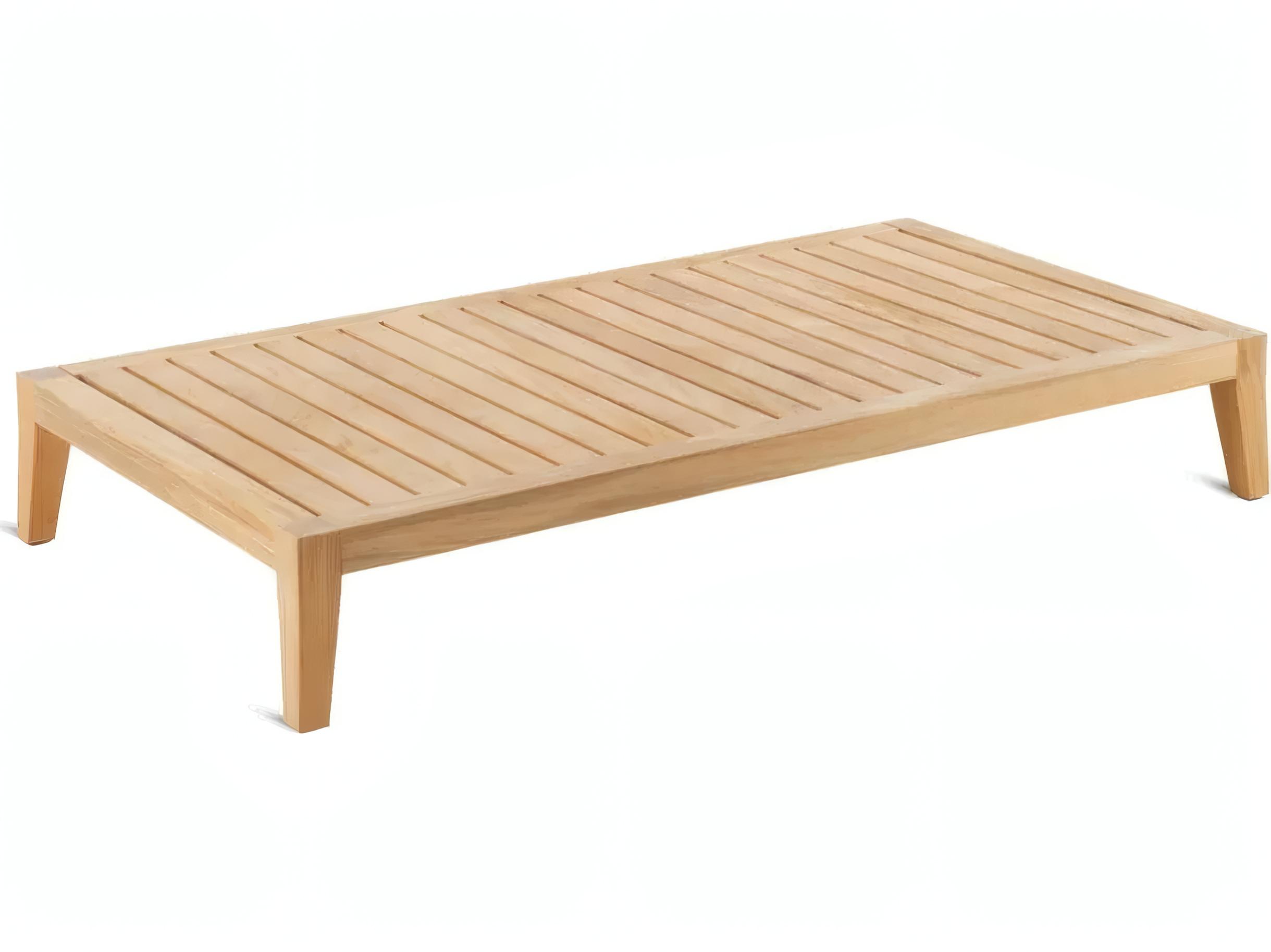 UnoPiu Synthesis Teak Rectangular Coffee Table