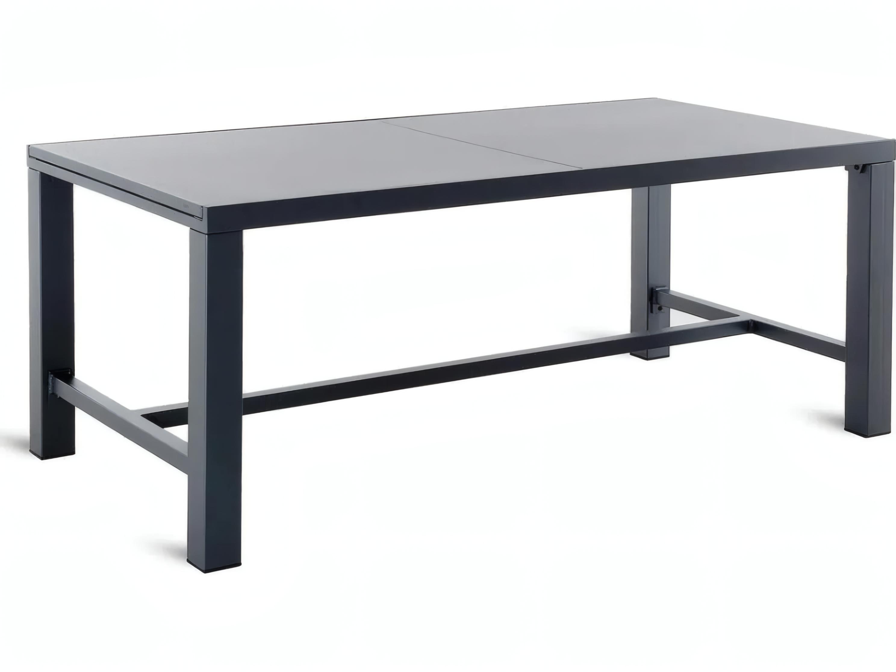 UnoPiu Conrad Wrought Iron Extensible Rectangular Dining Table