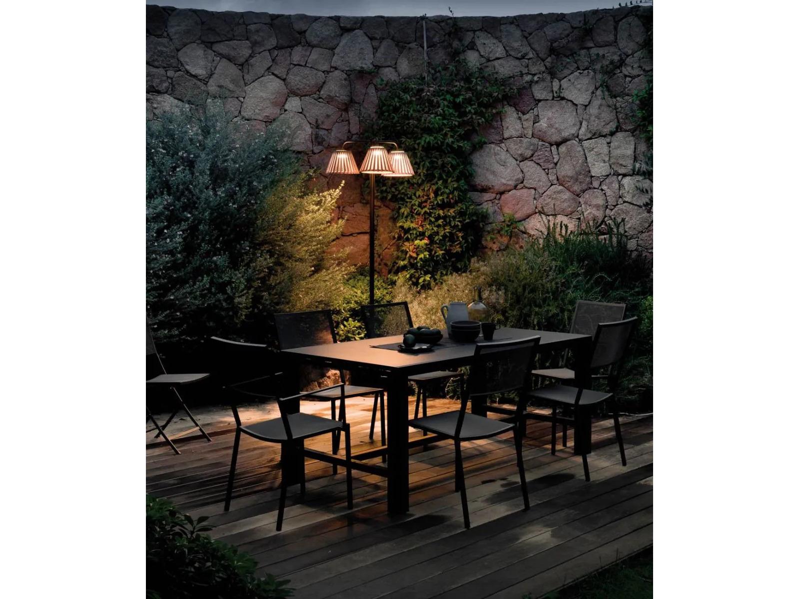 UnoPiu Conrad Wrought Iron Extensible Rectangular Dining Table